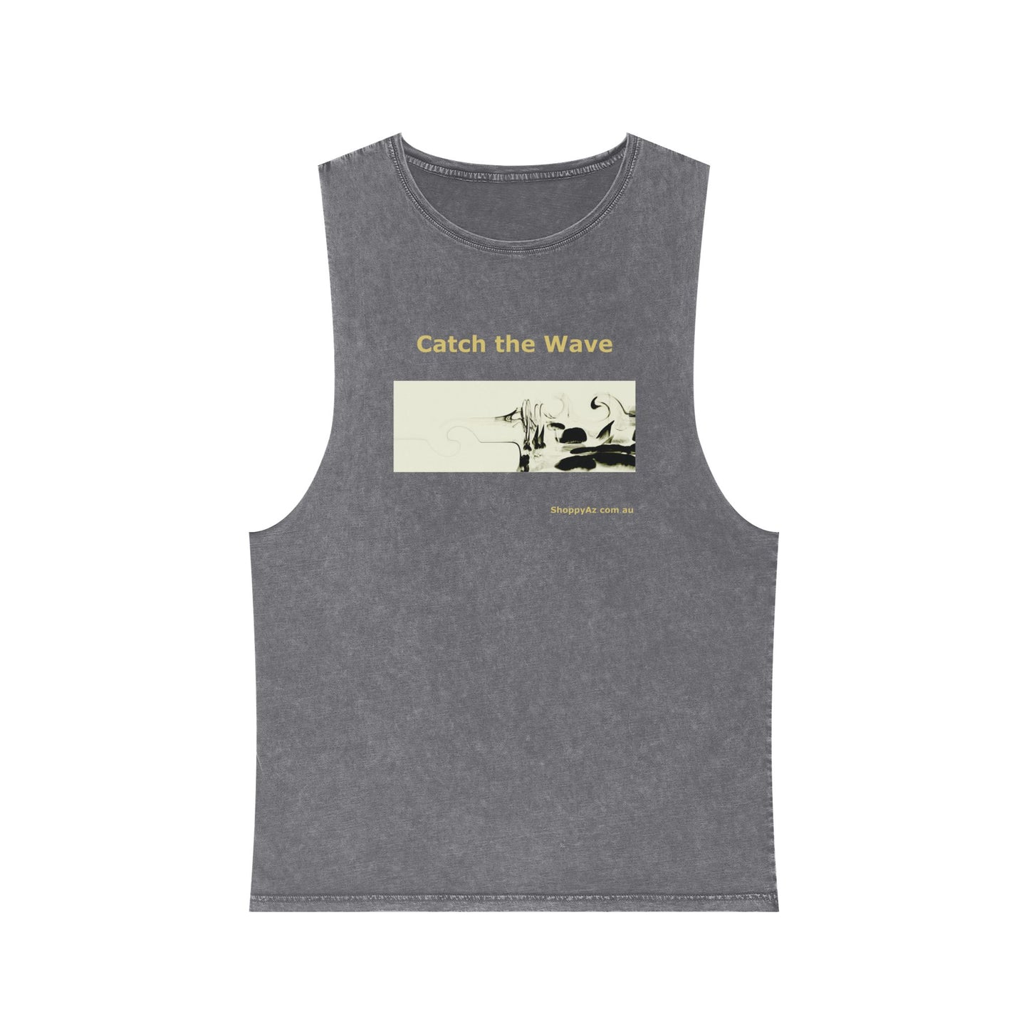 Unisex Stonewash Tank Top - Catch the Wave