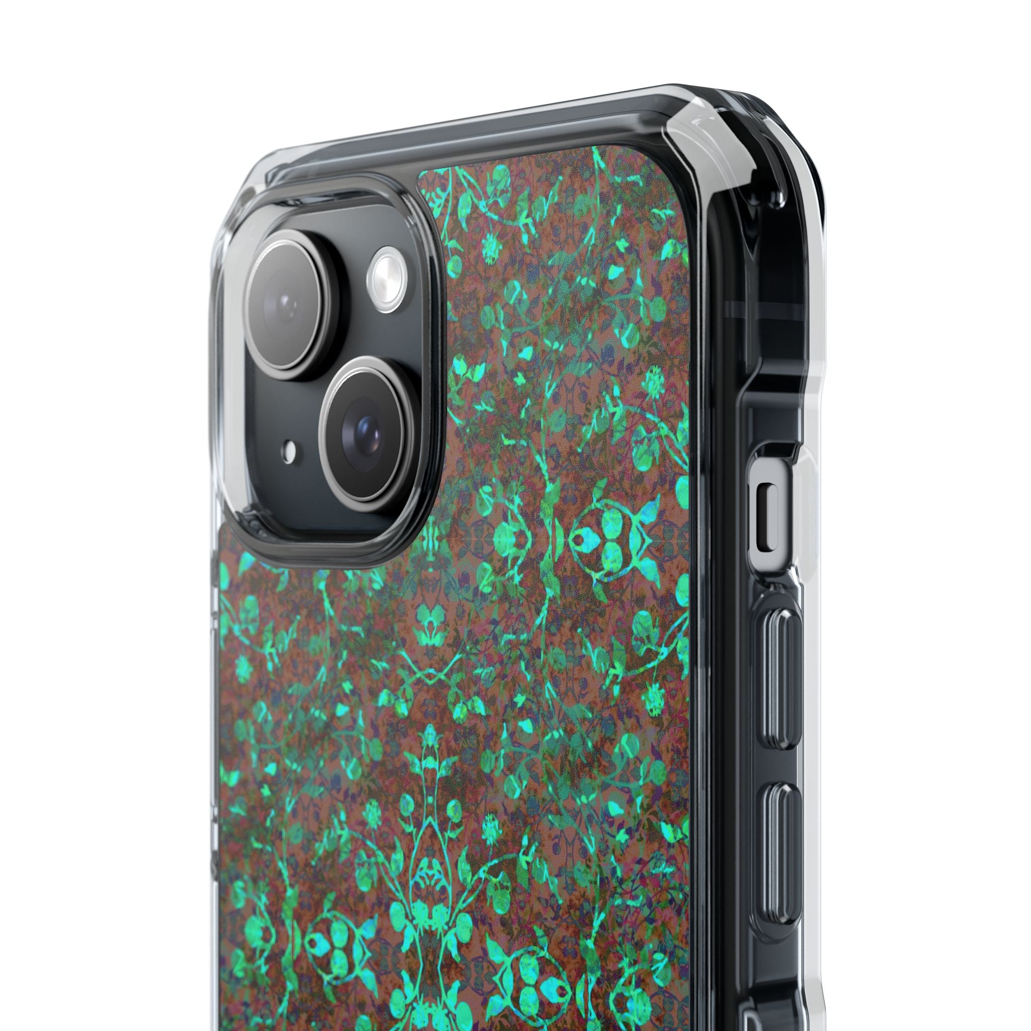 iPhone 15 Magnetic Clear Impact Case - Hidden Weave Series No.29