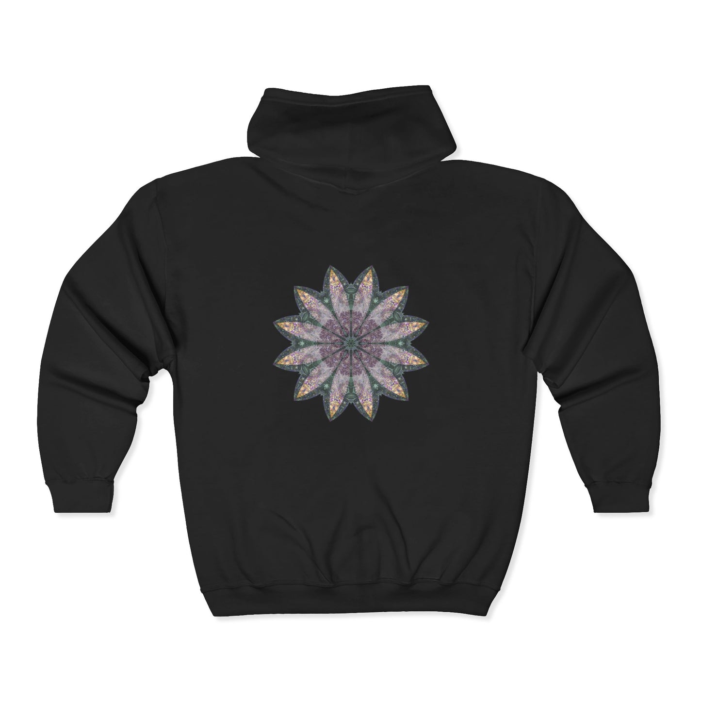 Unisex Heavy Blend™ Full Zip Hooded Sweatshirt - Love Light Mandalas No.21
