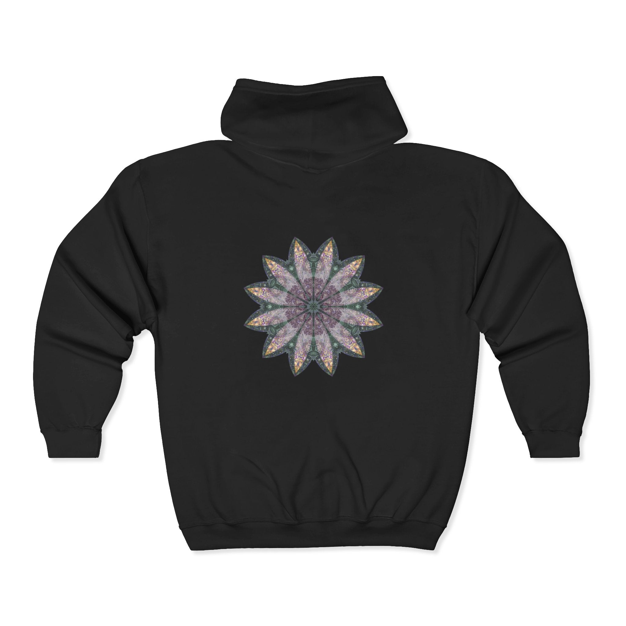 Unisex Heavy Blend™ Full Zip Hooded Sweatshirt - Love Light Mandalas No.21