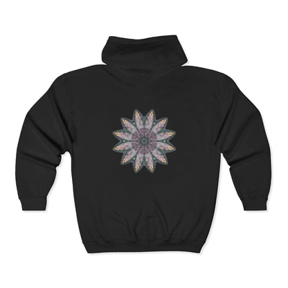 Unisex Heavy Blend™ Full Zip Hooded Sweatshirt - Love Light Mandalas No.21