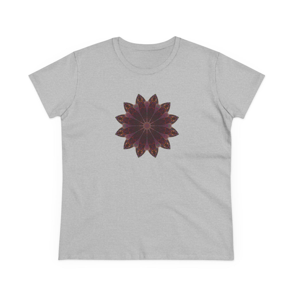 Women's Midweight Cotton Tee - Love Light Mandalas No.5