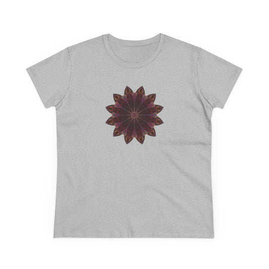 Women's Midweight Cotton Tee - Love Light Mandalas No.5