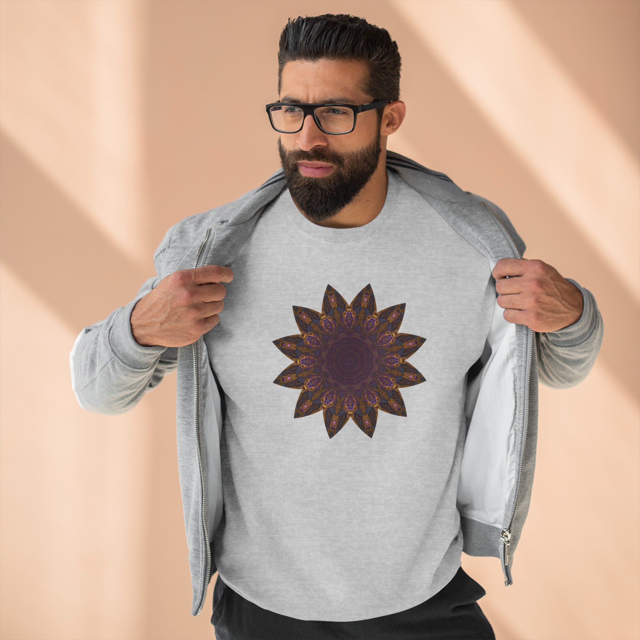 Unisex Crewneck Sweatshirt - Love Light Mandalas No.1