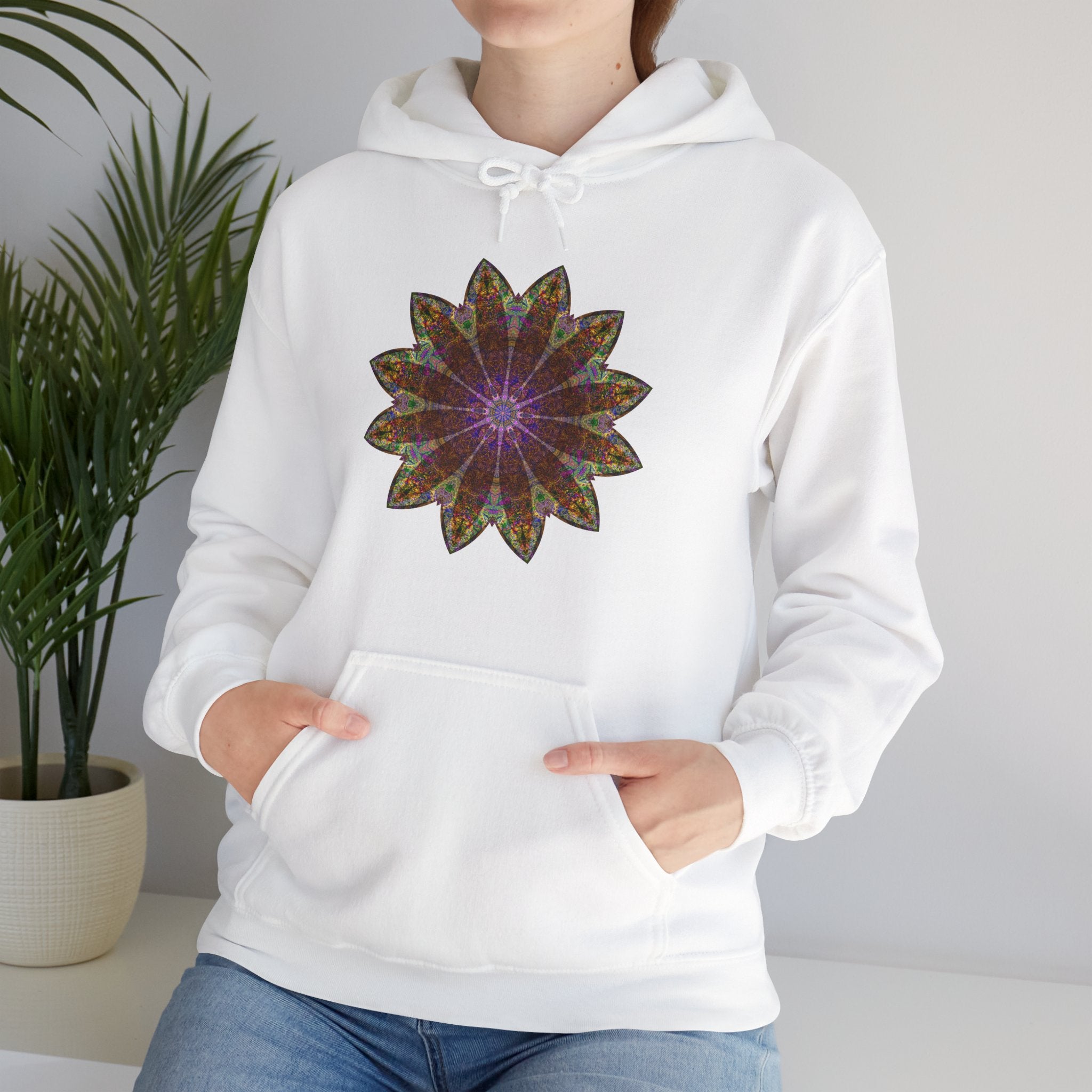 Unisex Heavy Blend™ Hooded Sweatshirt - Love Light Mandalas No.13