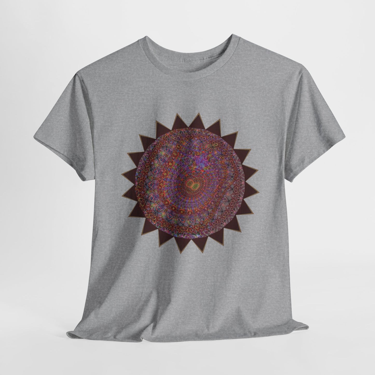 Unisex Heavy Cotton Tee - Mycelium Mandalas No.M18K4