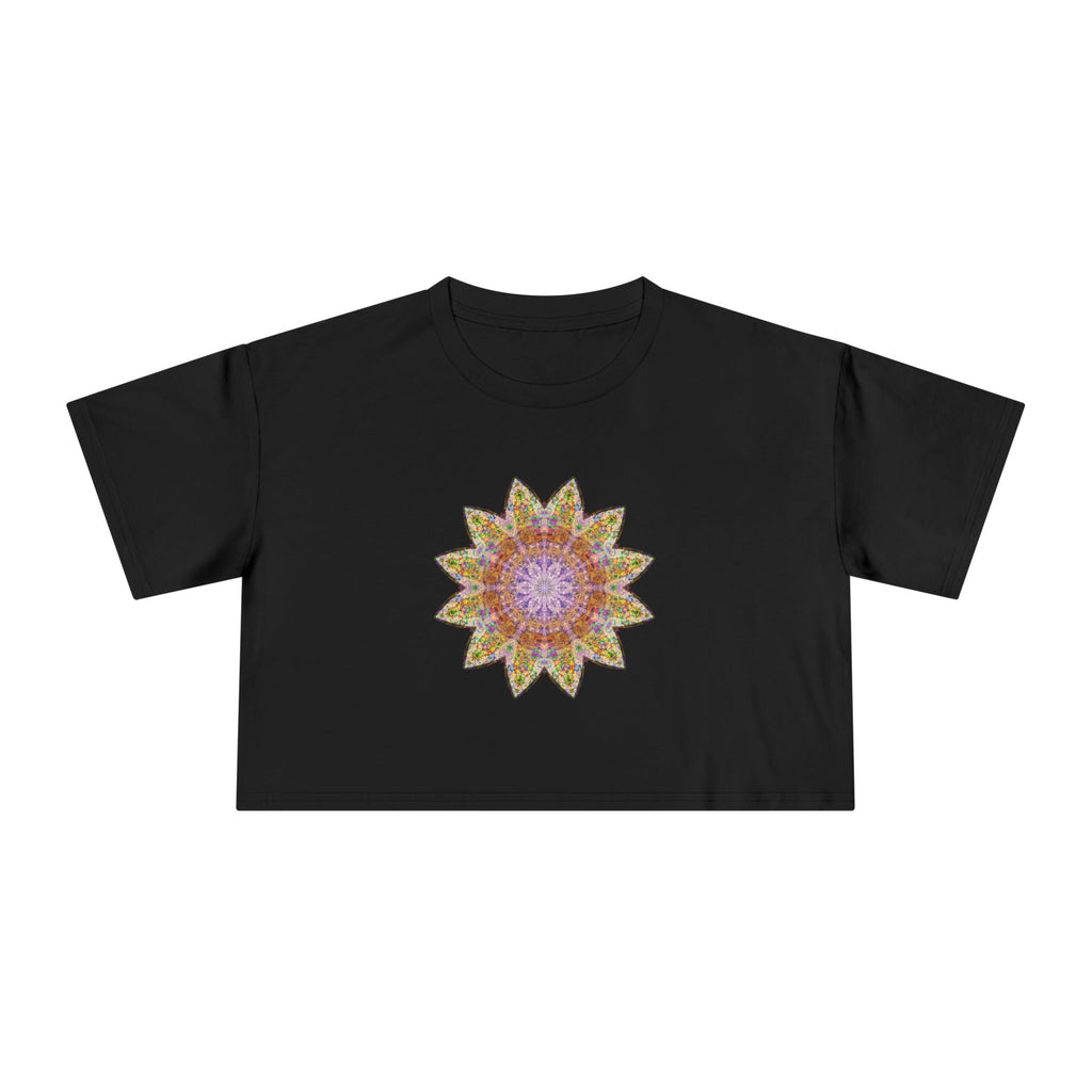 Women's Cropped Tee - Love Light Mandalas No.14