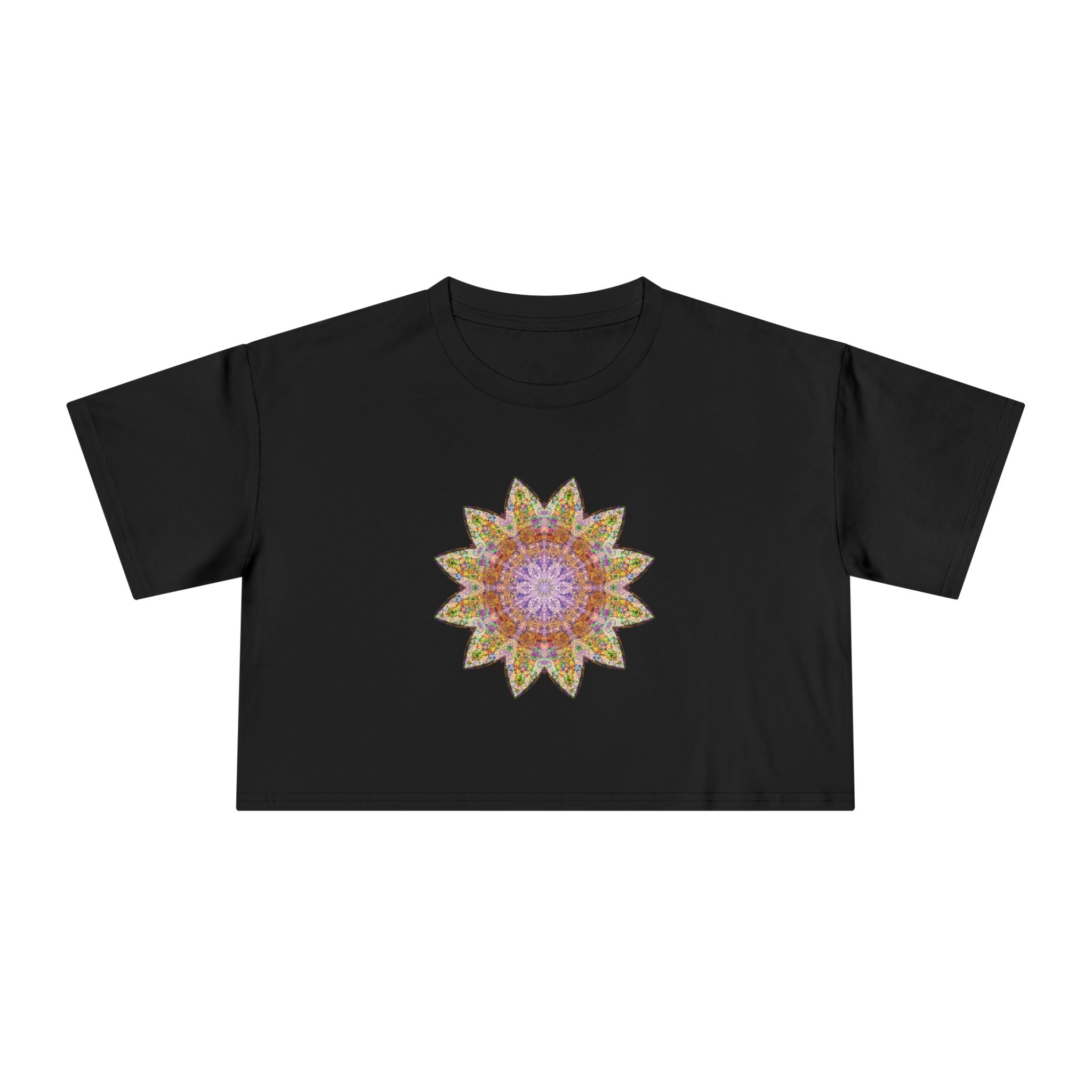 Women's Cropped Tee - Love Light Mandalas No.14