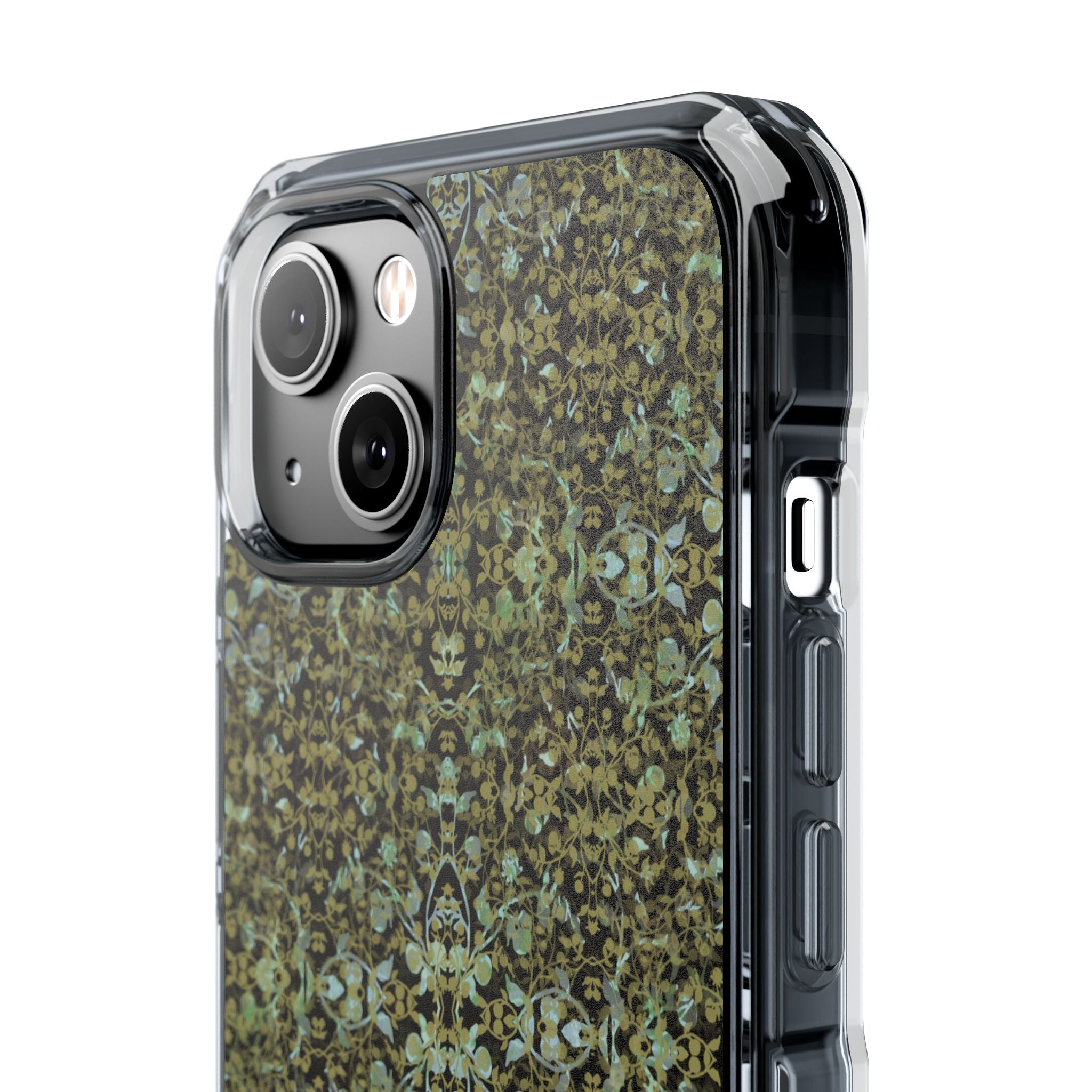 iPhone 14 Magnetic Clear Impact Case - Hidden Weave Series No.4