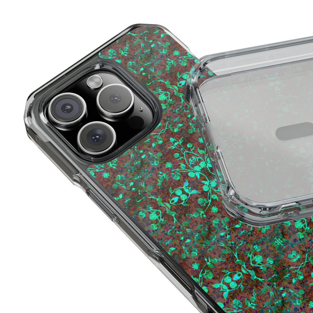 iPhone 16 Magnetic Clear Impact Case - Hidden Weave Series No.29