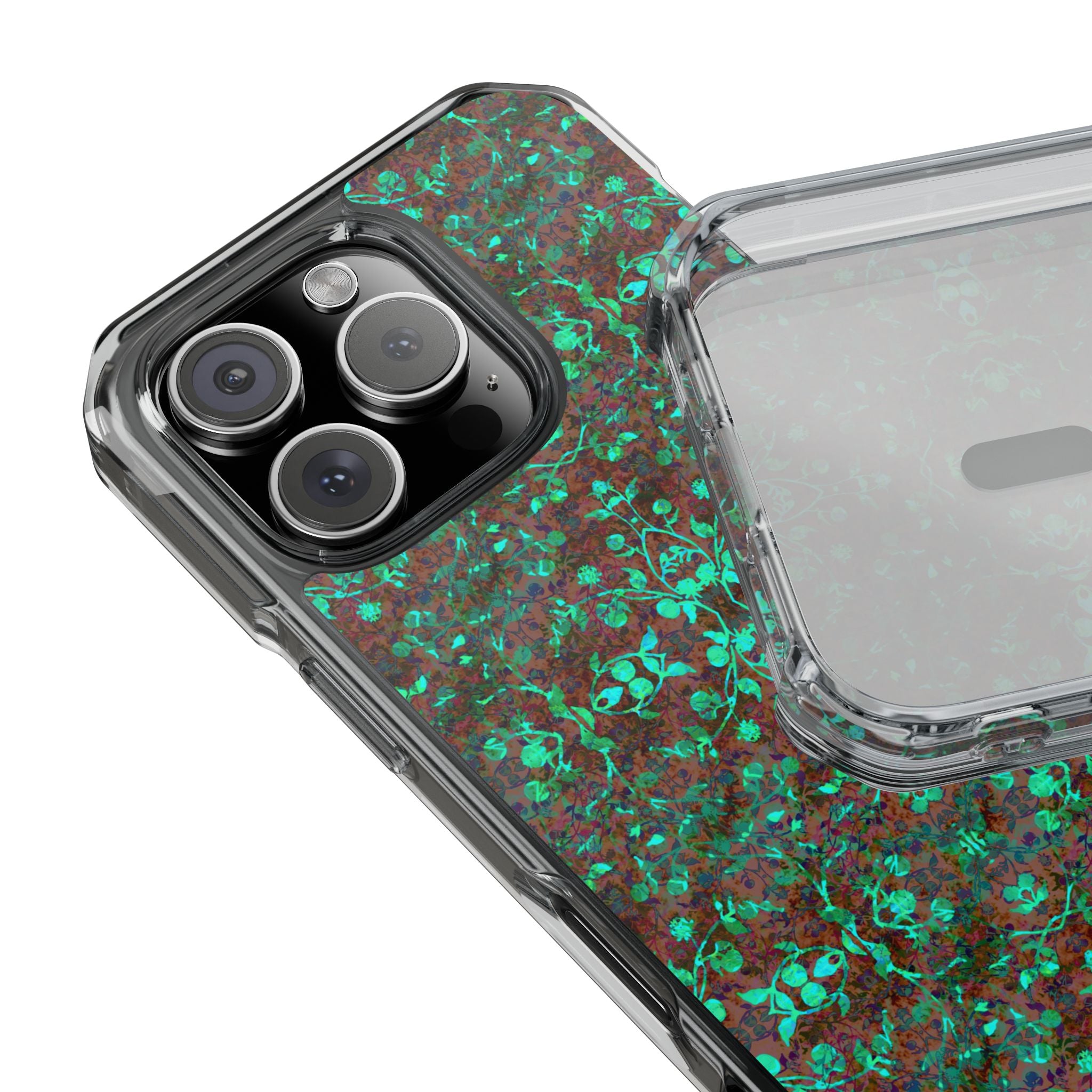 iPhone 16 Magnetic Clear Impact Case - Hidden Weave Series No.29