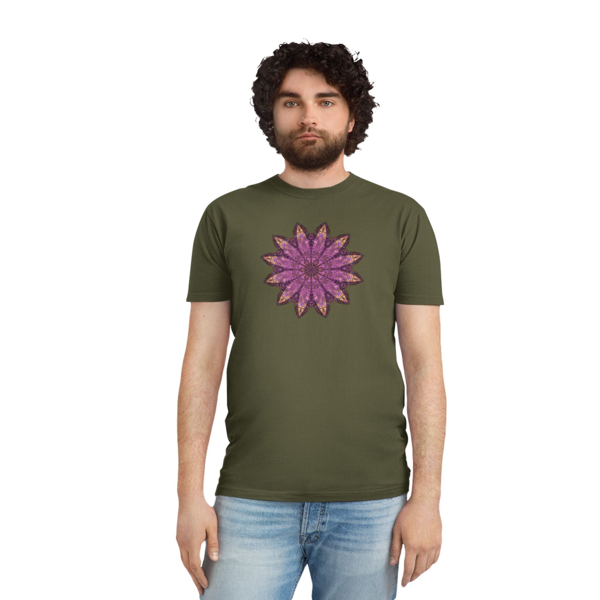 Unisex Faded Shirt - Love Light Mandalas No.16