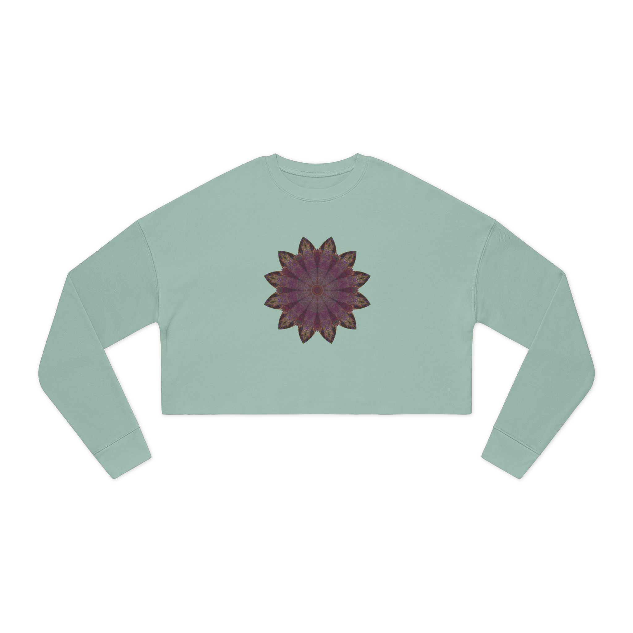 Women's Cropped Sweatshirt - Love Light Mandalas No.6