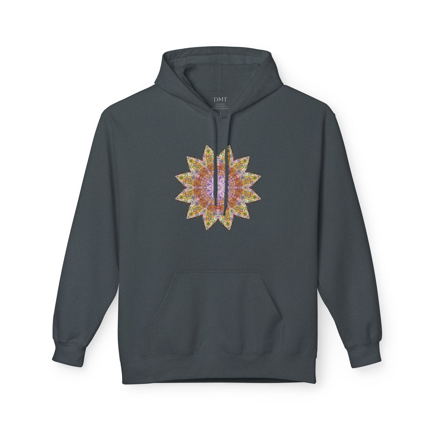 Unisex Midweight Softstyle Fleece Hoodie - Love Light Mandalas No.14