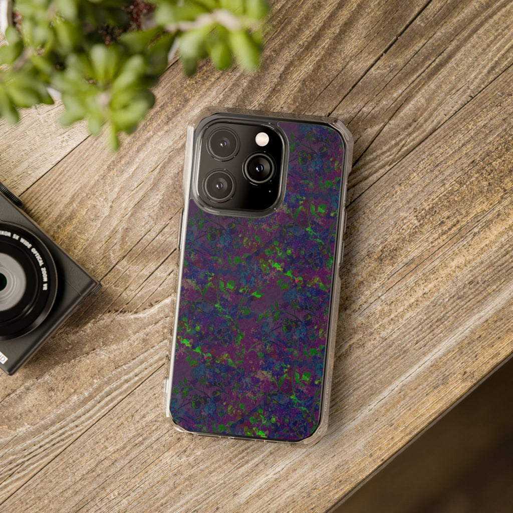 iPhone 14 Magnetic Clear Impact Case - Hidden Weave Series V3 No.23