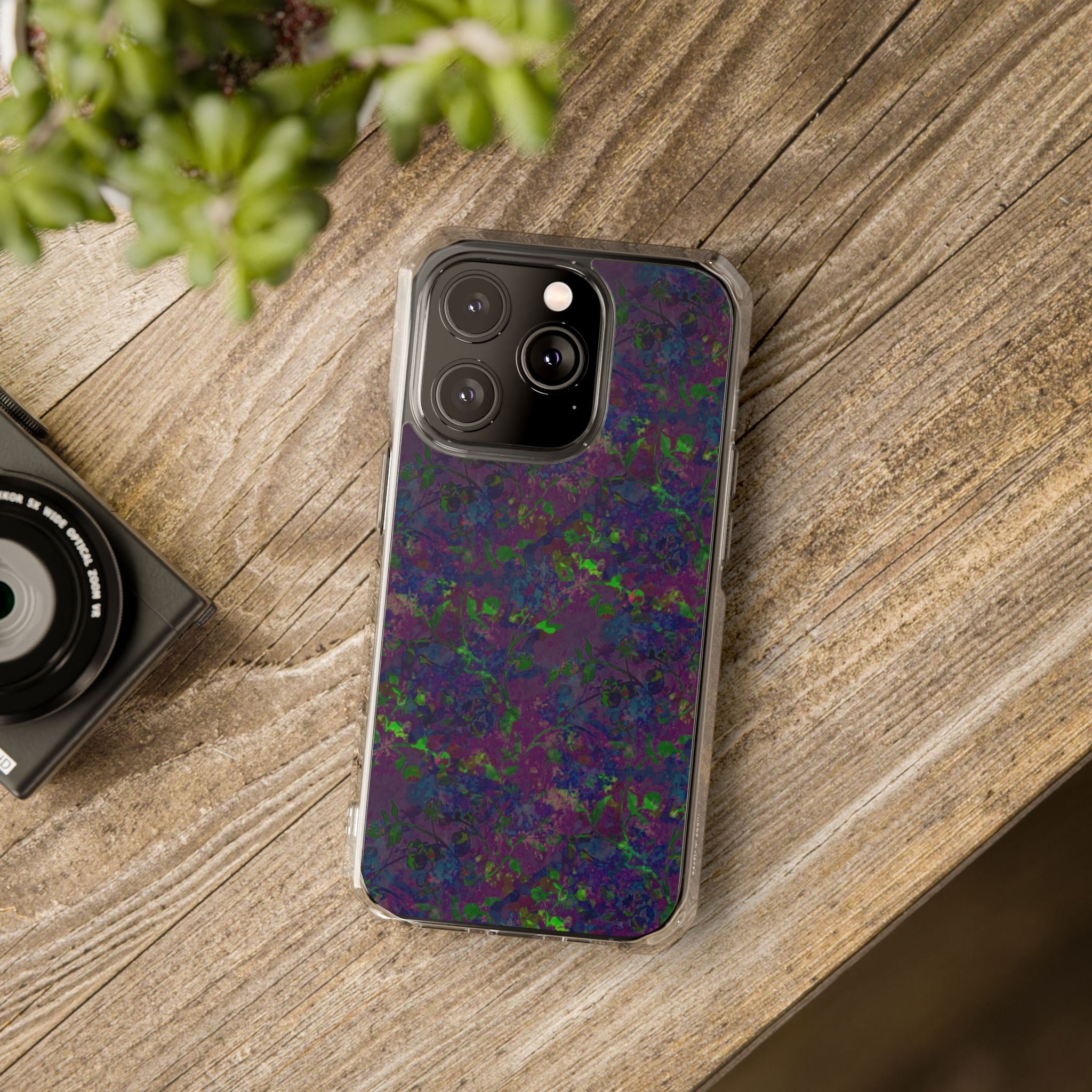 iPhone 14 Magnetic Clear Impact Case - Hidden Weave Series V3 No.23