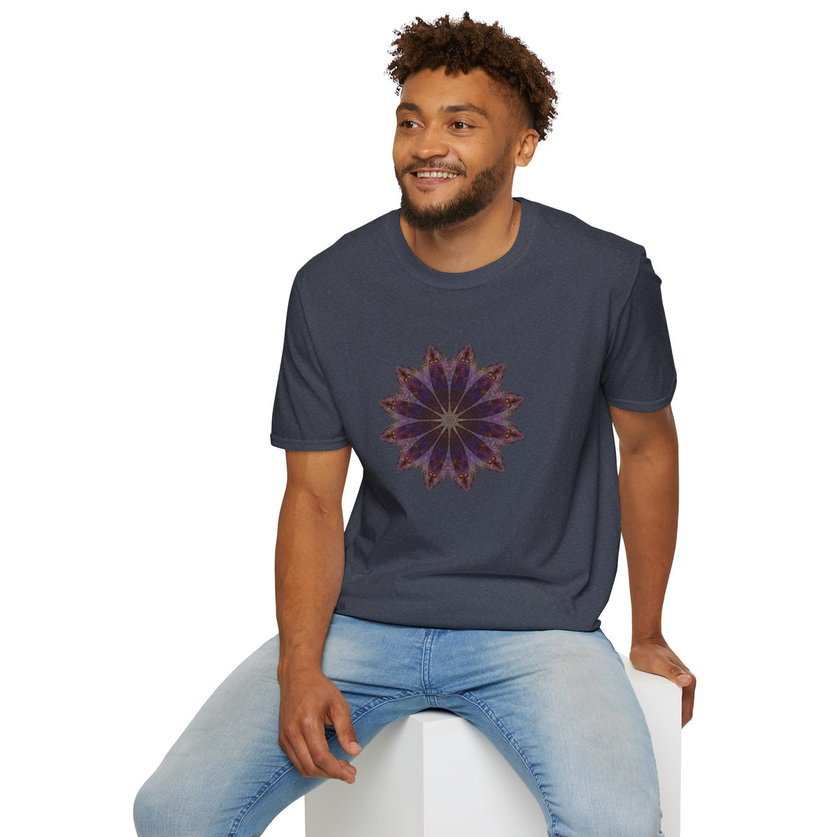 Unisex Softstyle T-Shirt - Love Light Mandalas No.11