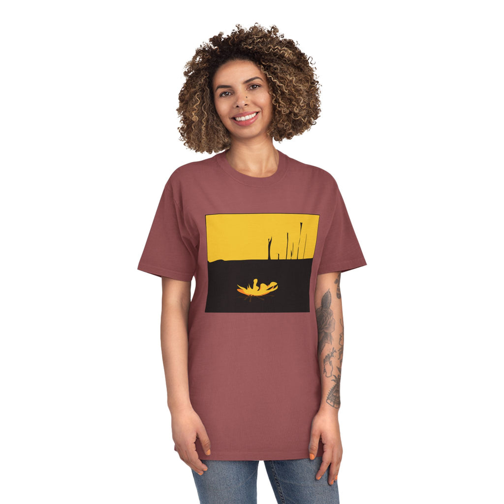Unisex Faded Shirt -The Traveller Series (Fire)