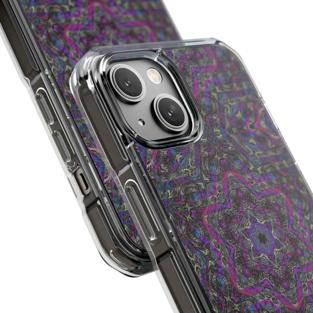 iPhone 14 Magnetic Clear Impact Case - P5 Kaleidoscopic No.33