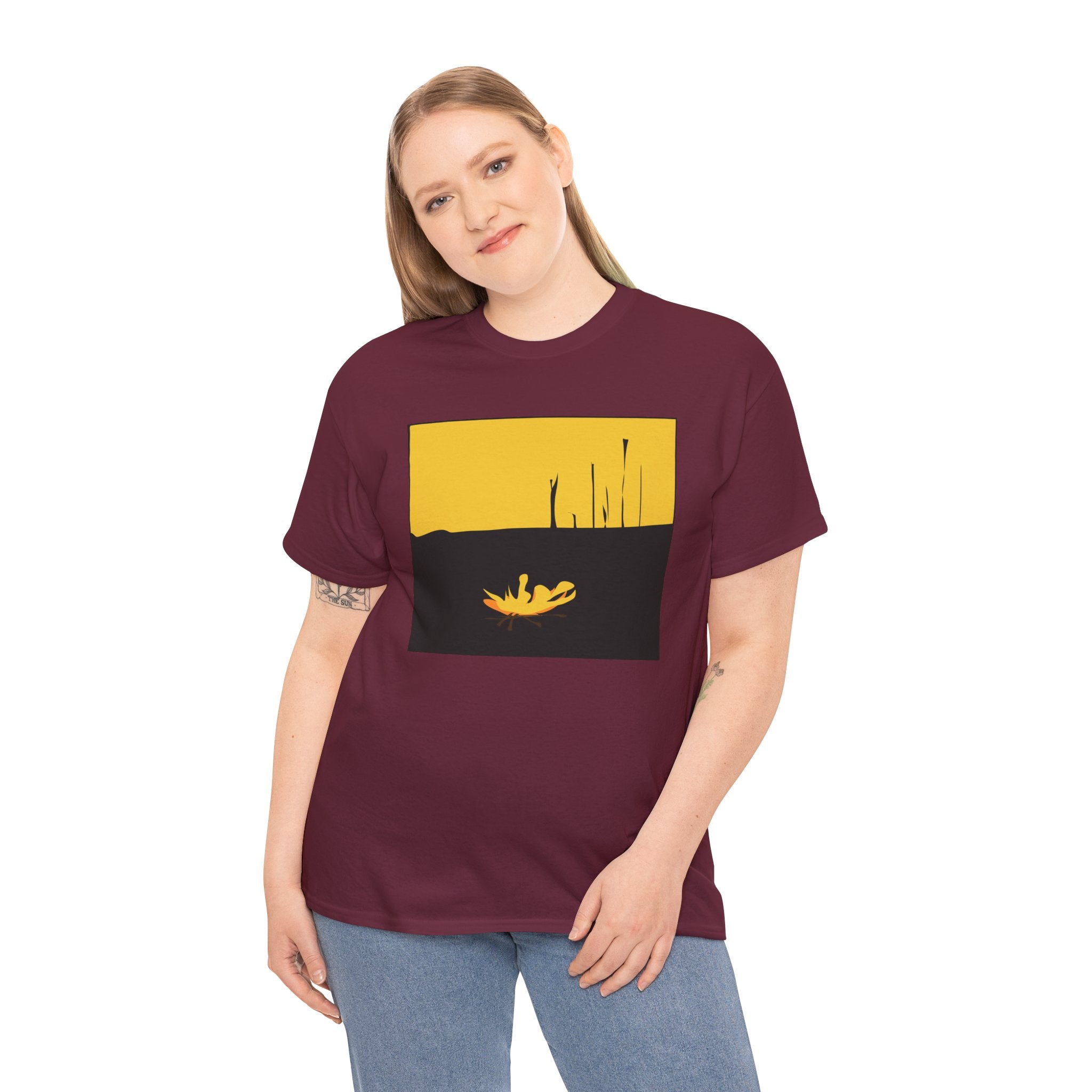 Unisex Heavy Cotton Tee - The Traveller Series (Fire)