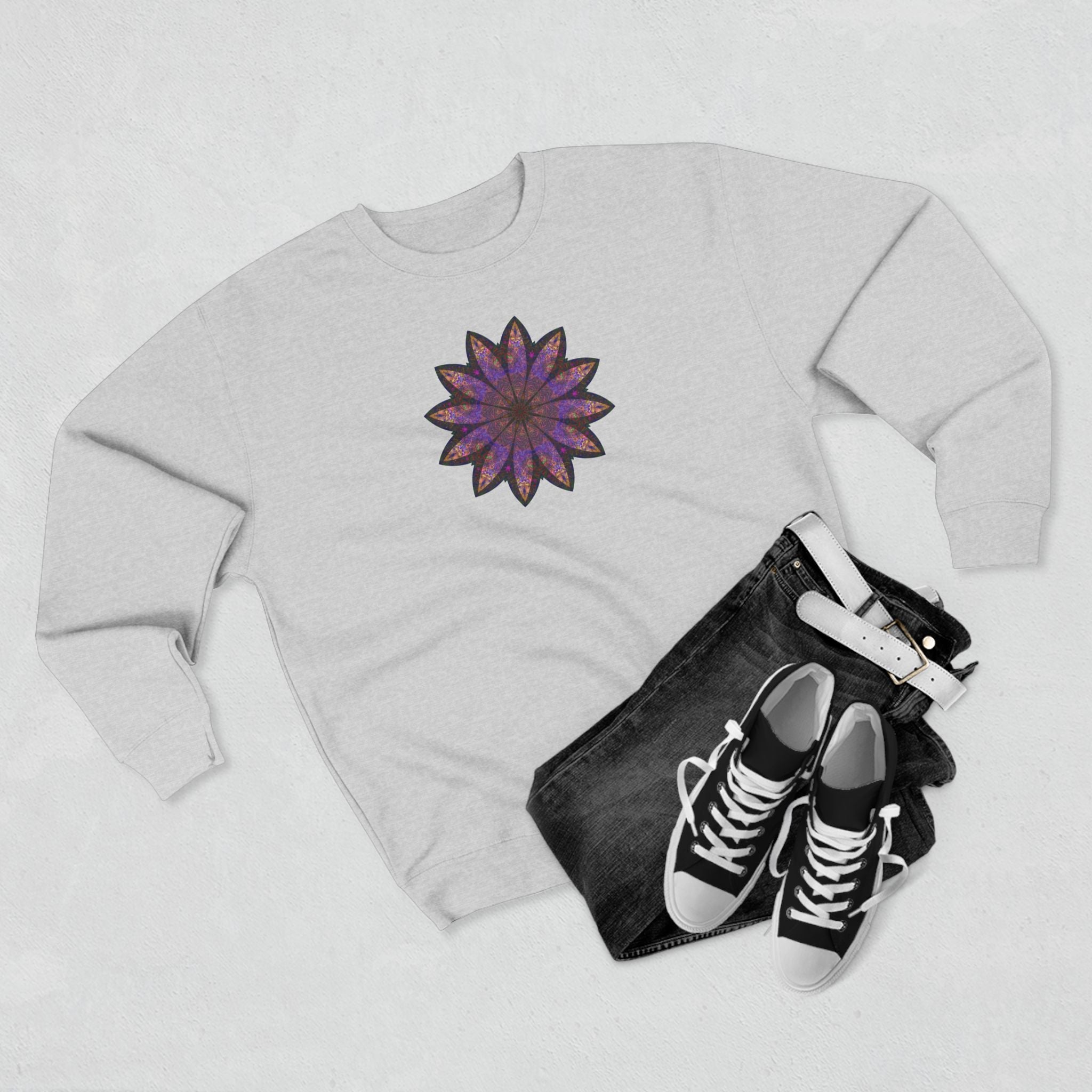 Unisex Crewneck Sweatshirt - Love Light Mandalas No.23