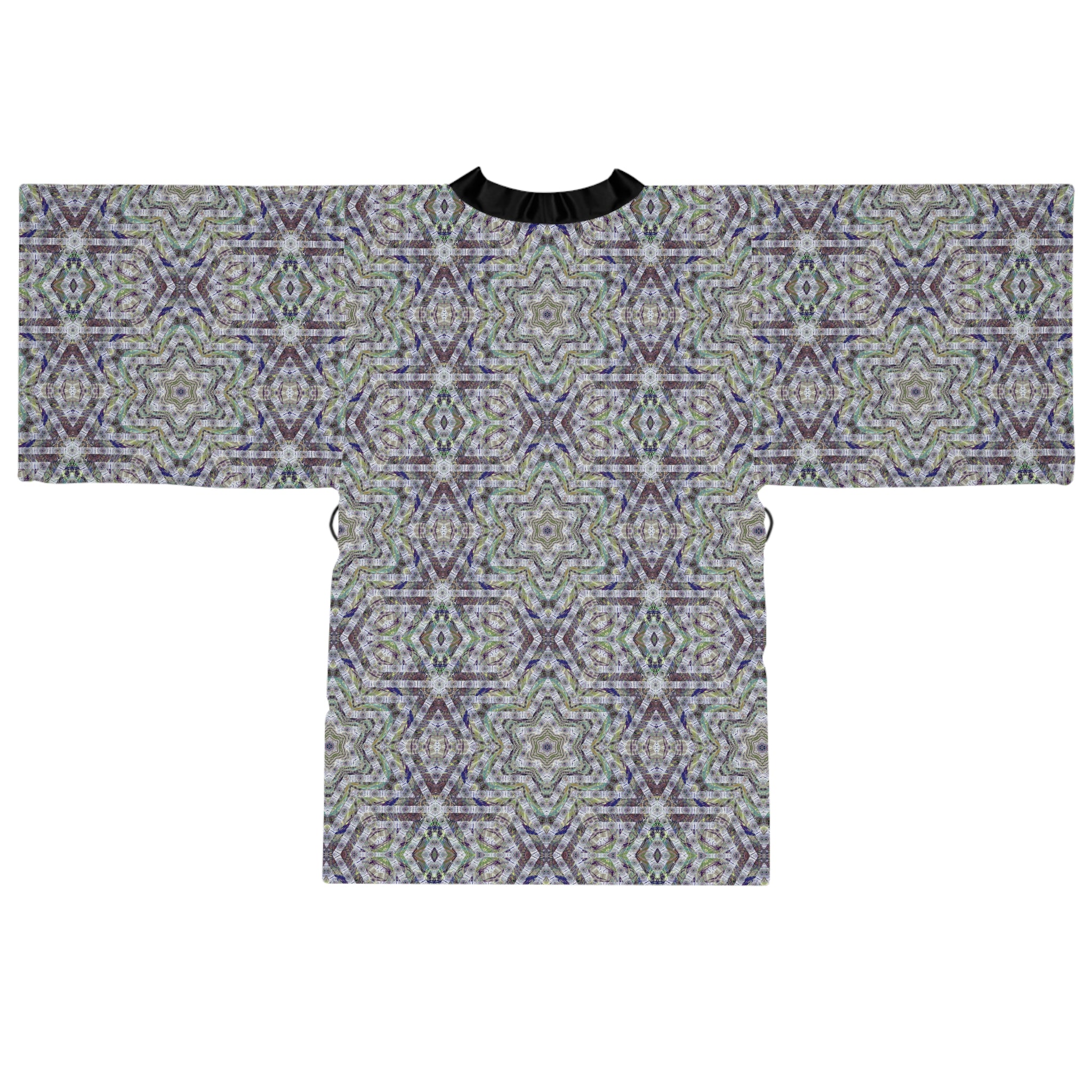 Long Sleeve Kimono Robe - P5 Kaleidoscopic No.21