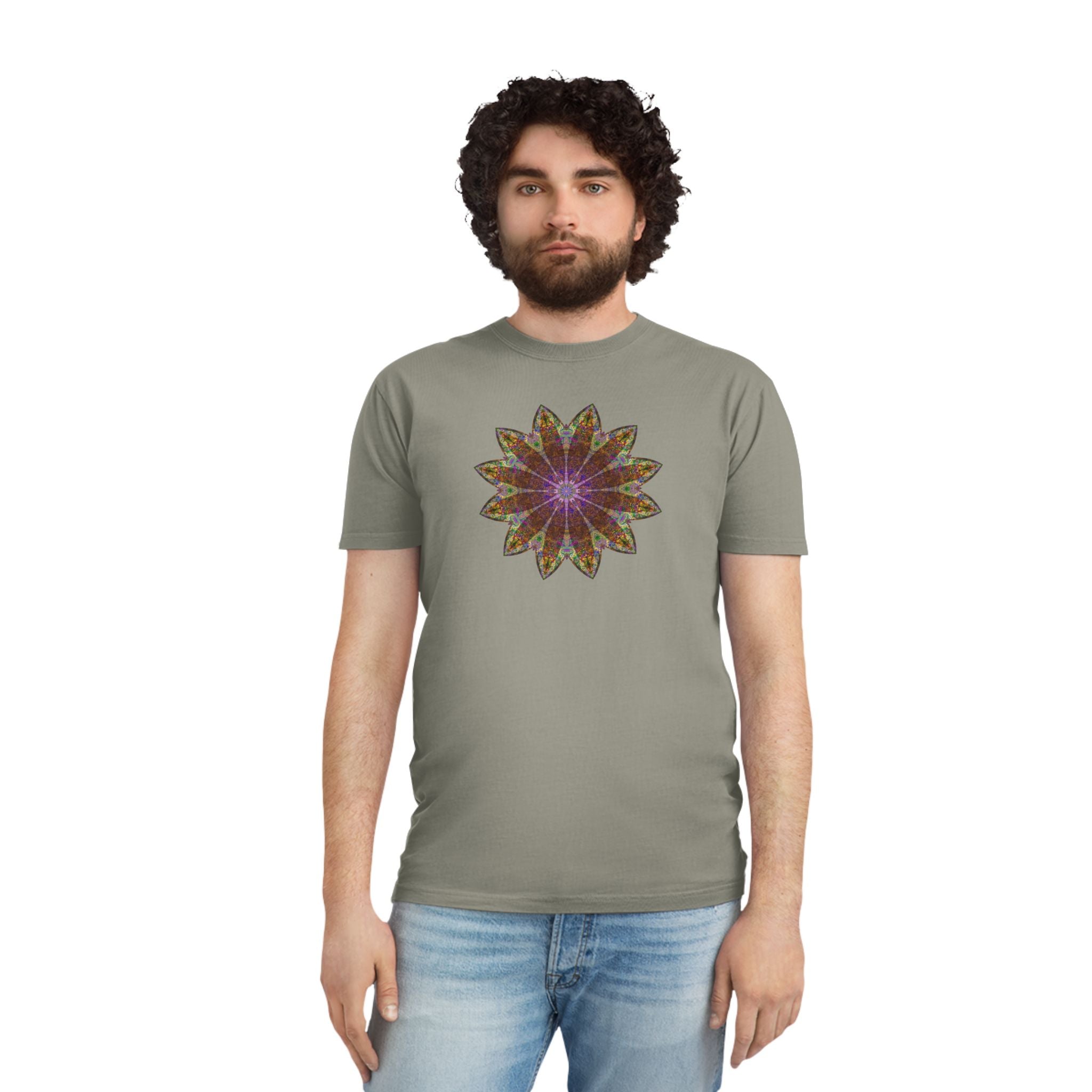 Unisex Faded Shirt - Love Light Mandalas No.13