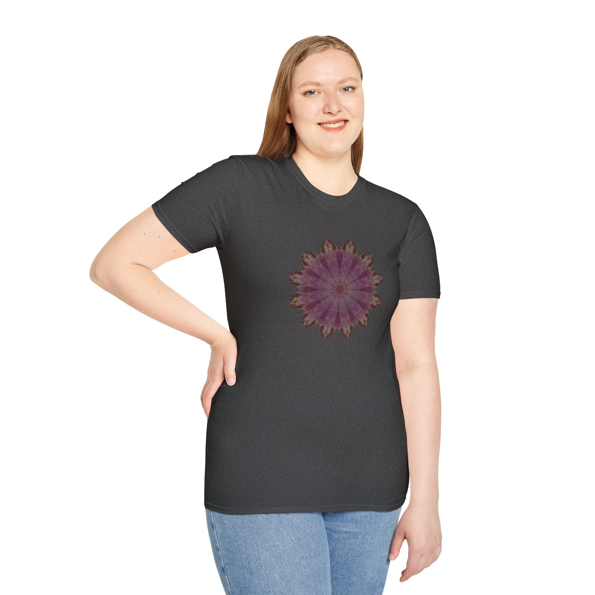 Unisex Softstyle T-Shirt - Love Light Mandalas No.6