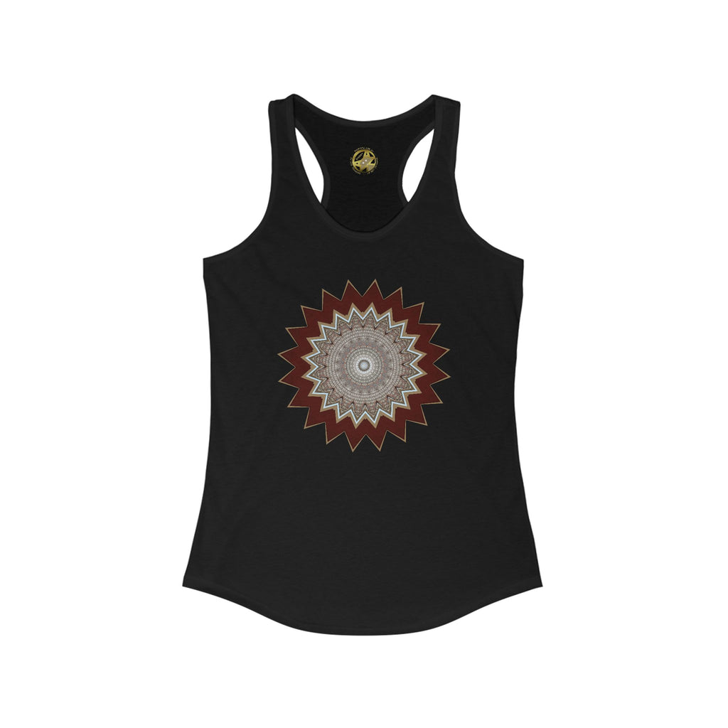 Women's Ideal Racerback Tank - Mycelium Mandalas No.1