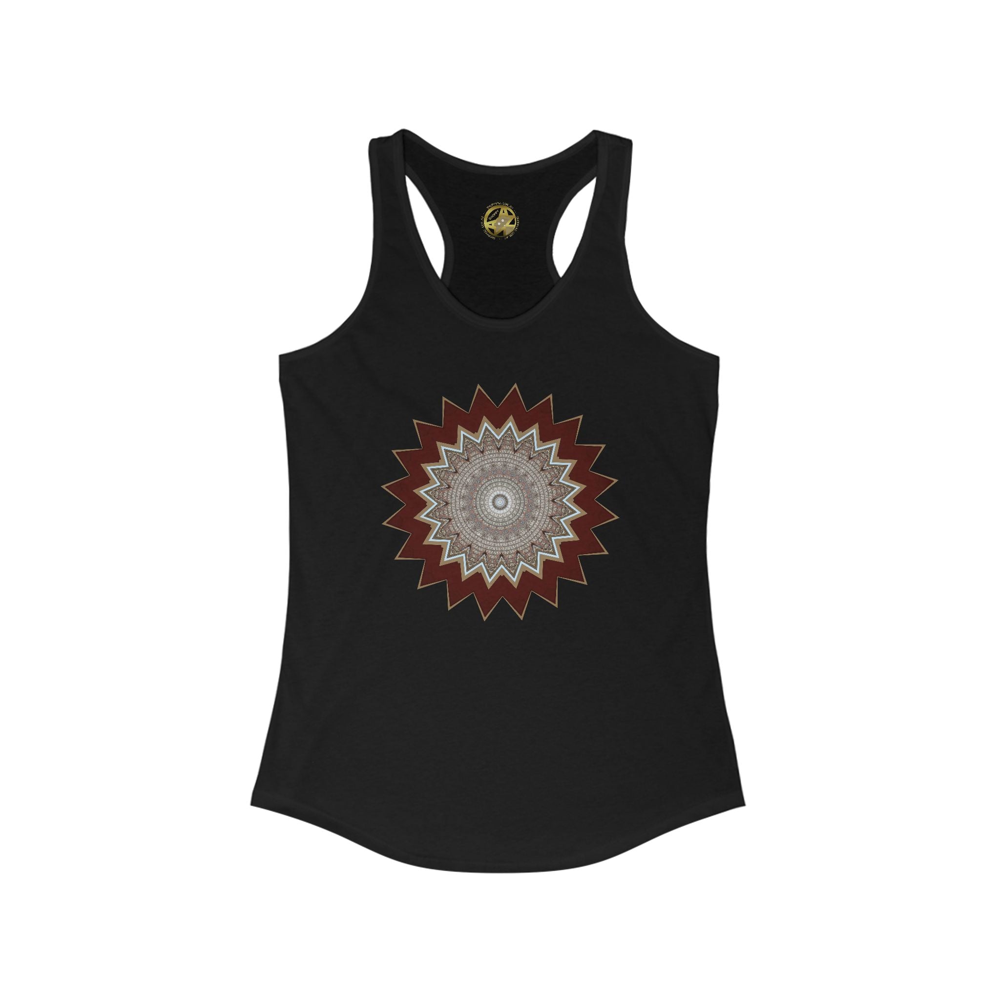 Women's Ideal Racerback Tank - Mycelium Mandalas No.1