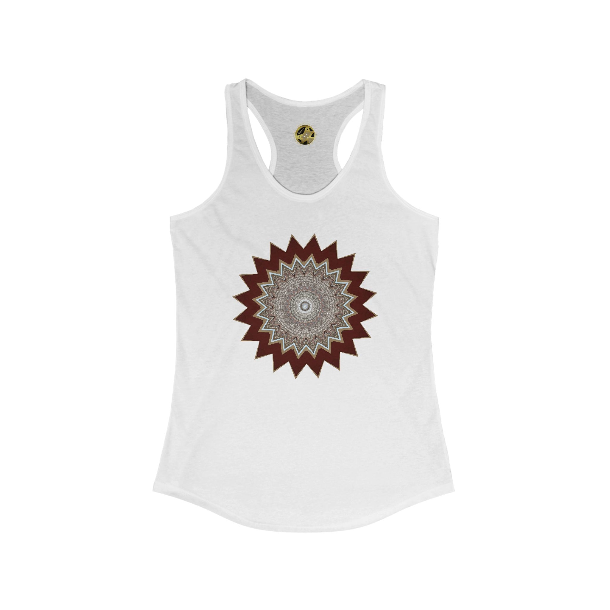 Women's Ideal Racerback Tank - Mycelium Mandalas No.1
