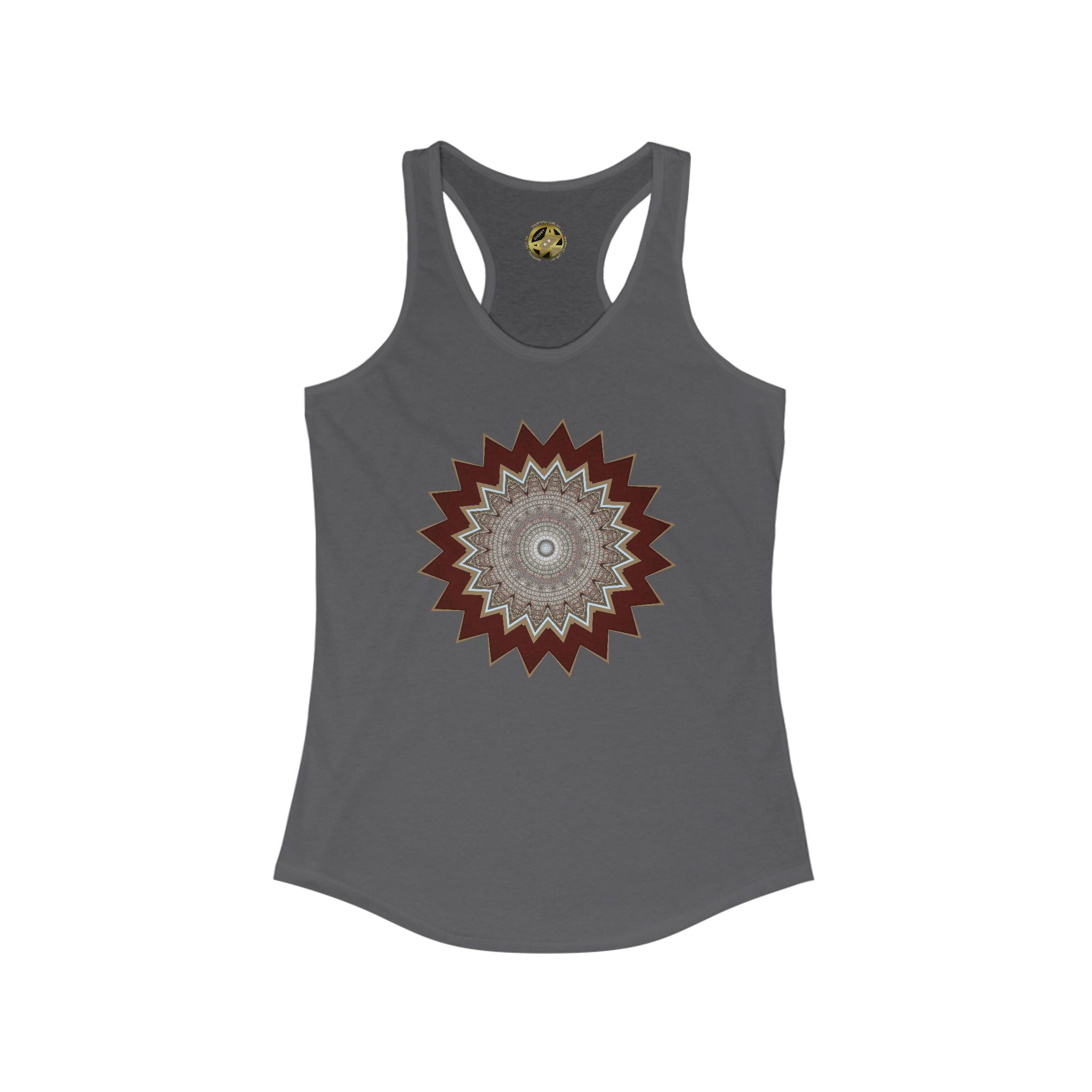 Women's Ideal Racerback Tank - Mycelium Mandalas No.1