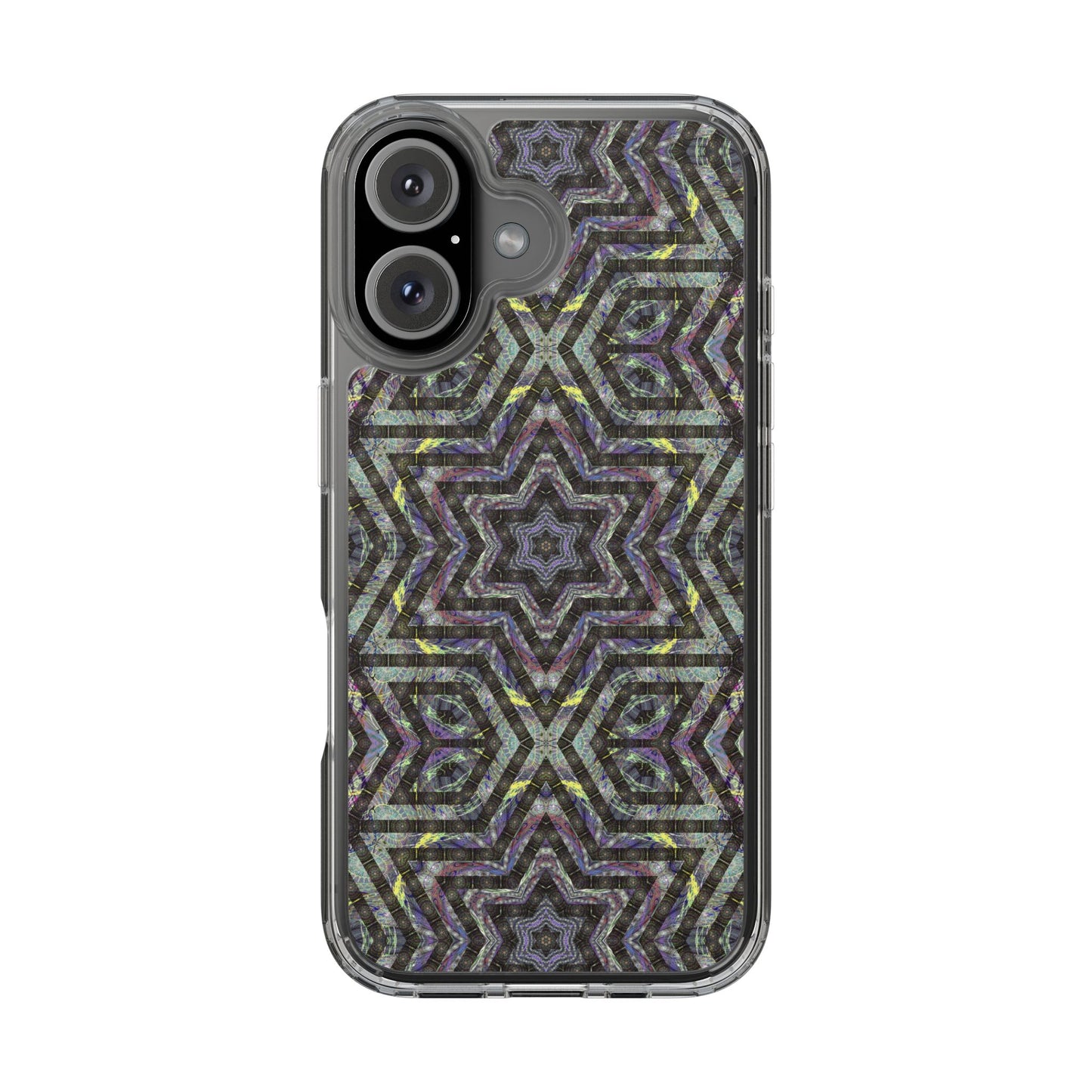 iPhone 16 Clear Case – P5 Kaleidoscopic No.1