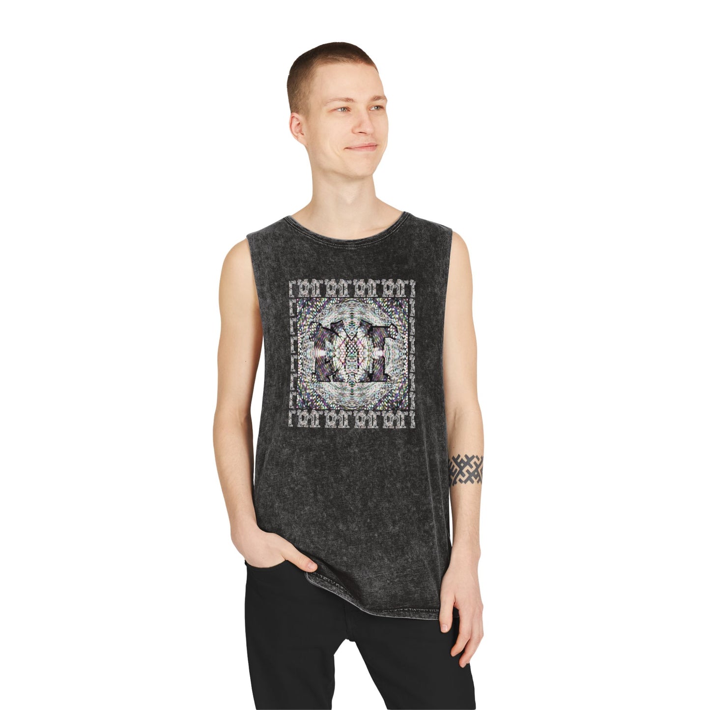 Unisex Stonewash Tank Top - DMT Scribe No.8