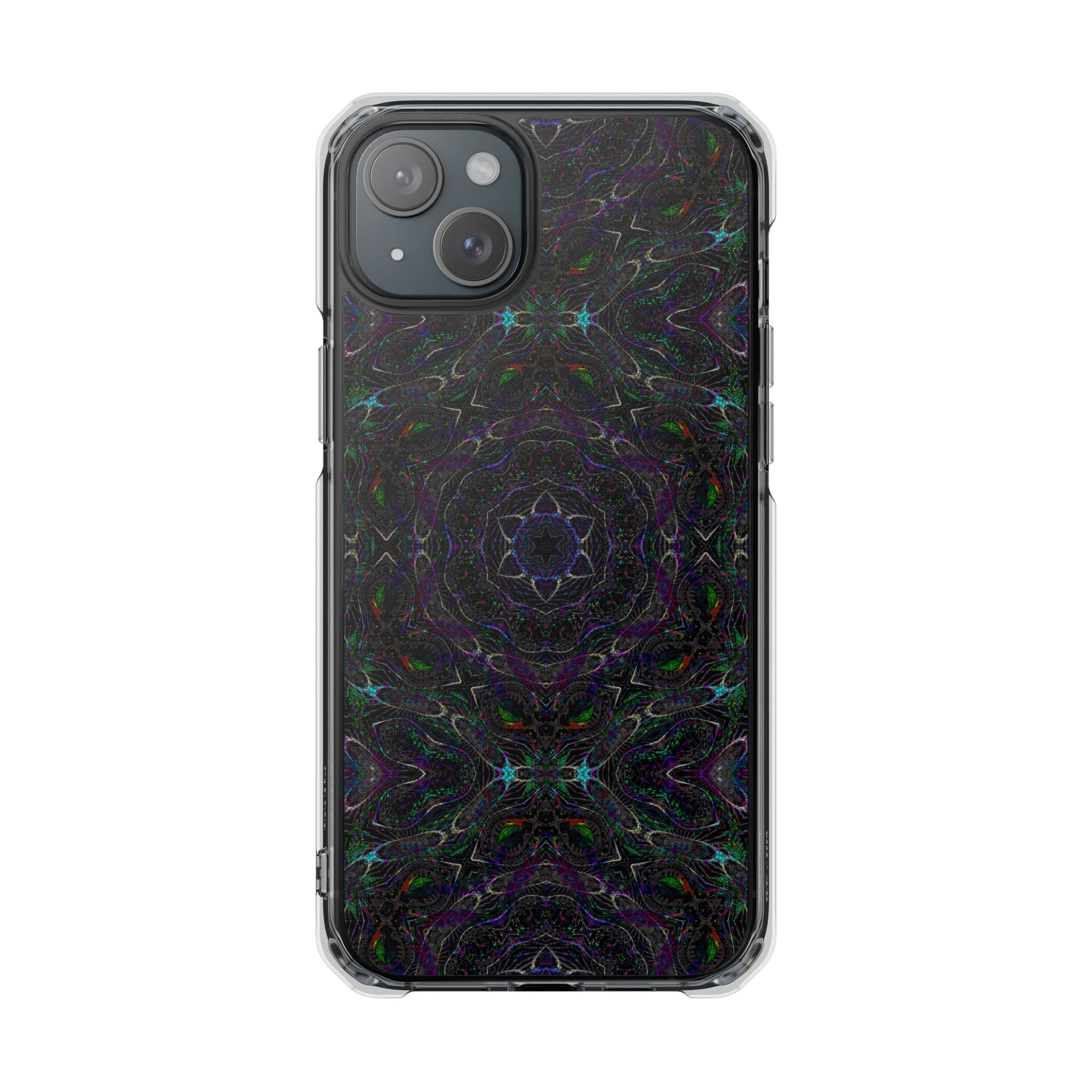 iPhone 15 Magnetic Clear Impact Case - P5 Kaleidoscopic No.32