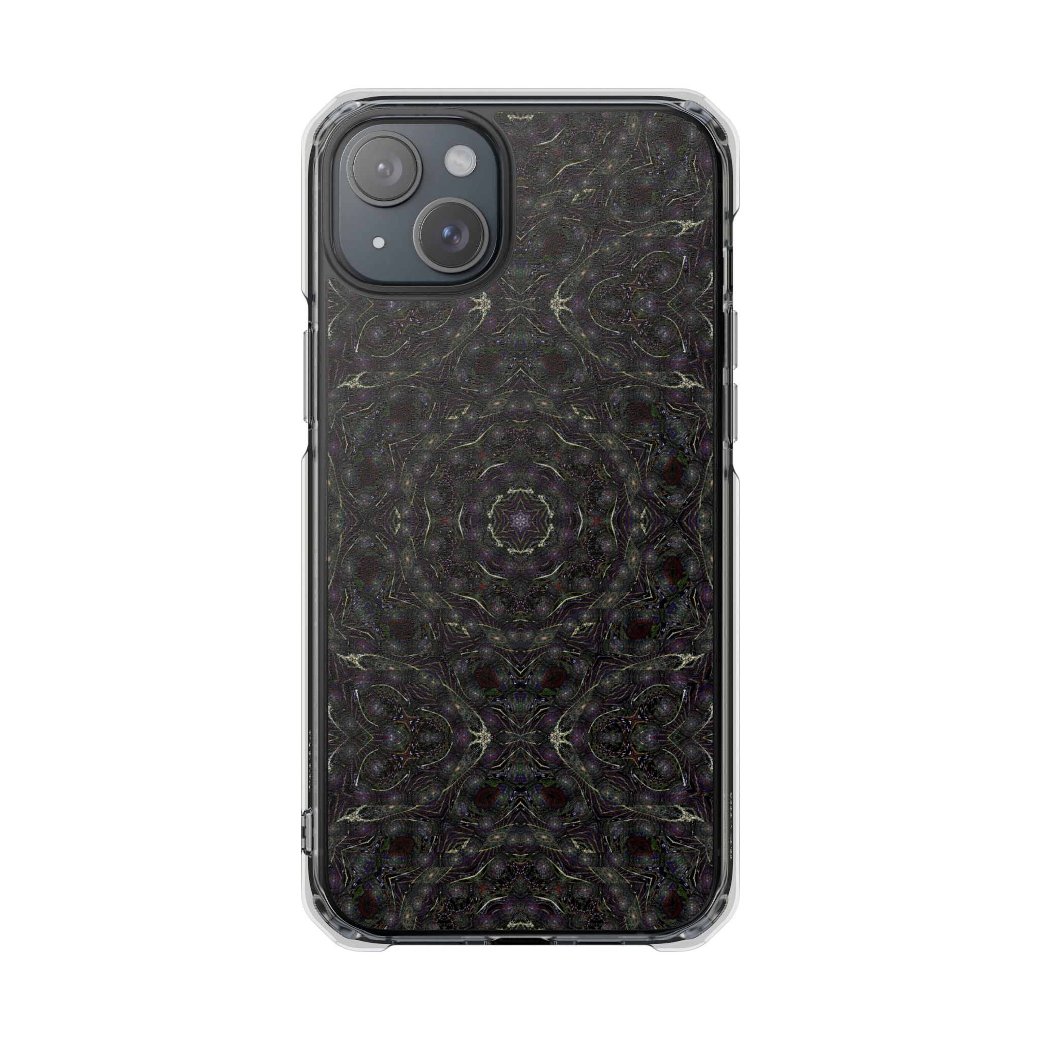iPhone 15 Magnetic Clear Impact Case - P5 Kaleidoscopic No.18