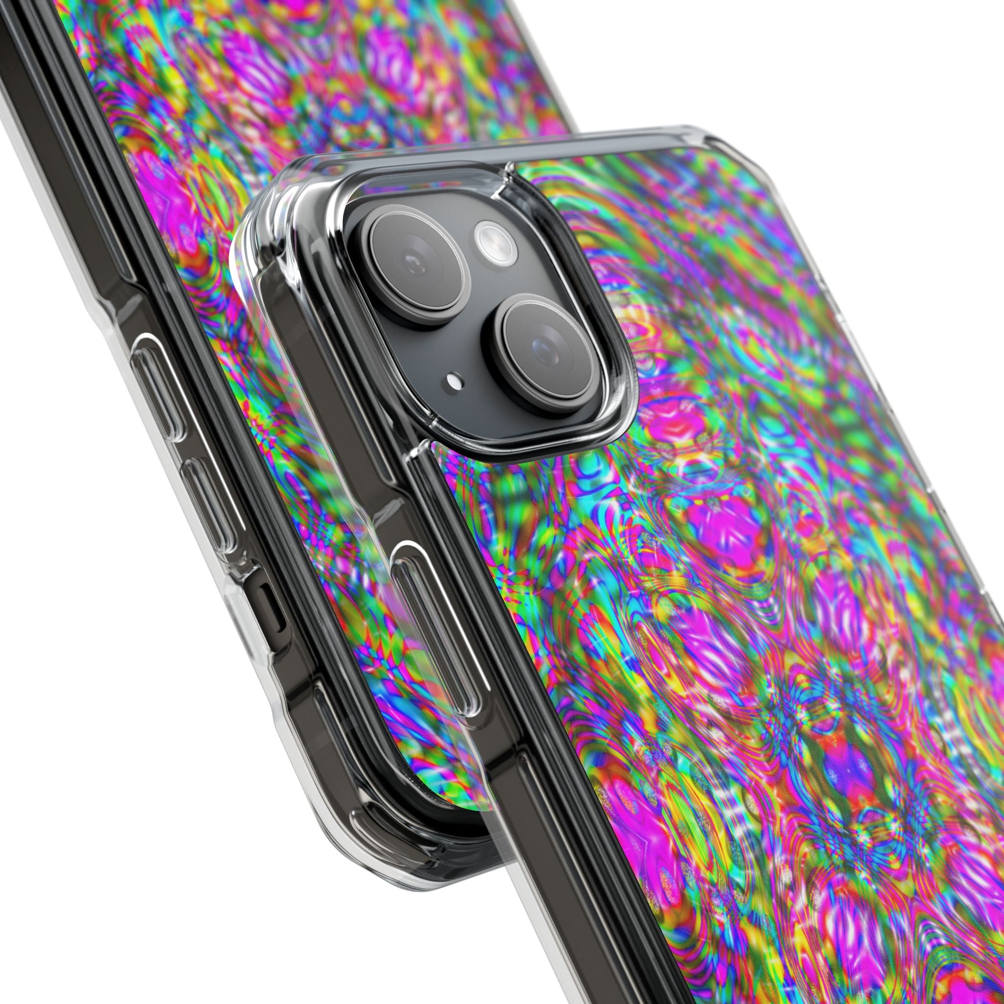 iPhone 15 Magnetic Clear Impact Case - DMT Scribe Tiles No.4