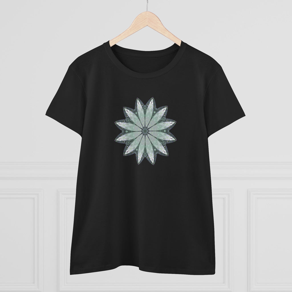 Women's Midweight Cotton Tee - Love Light Mandalas No.22