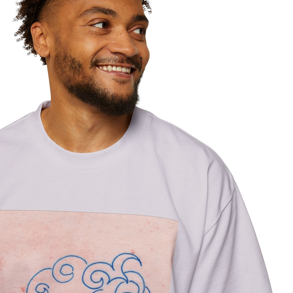 Men's Heavy Oversized Tee - Frequent Daydreams Sketch No.47
