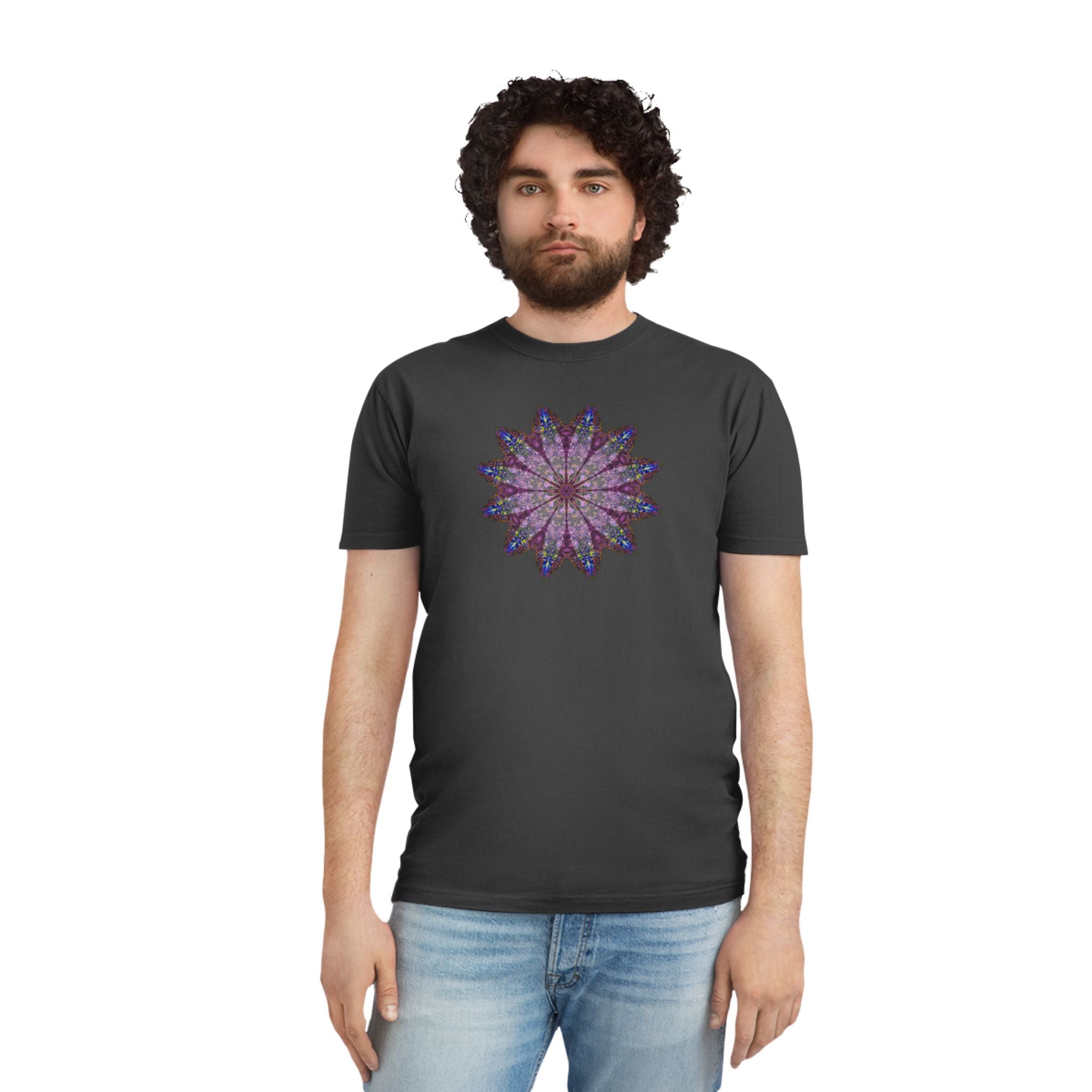 Unisex Faded Shirt - Love Light Mandalas No.17