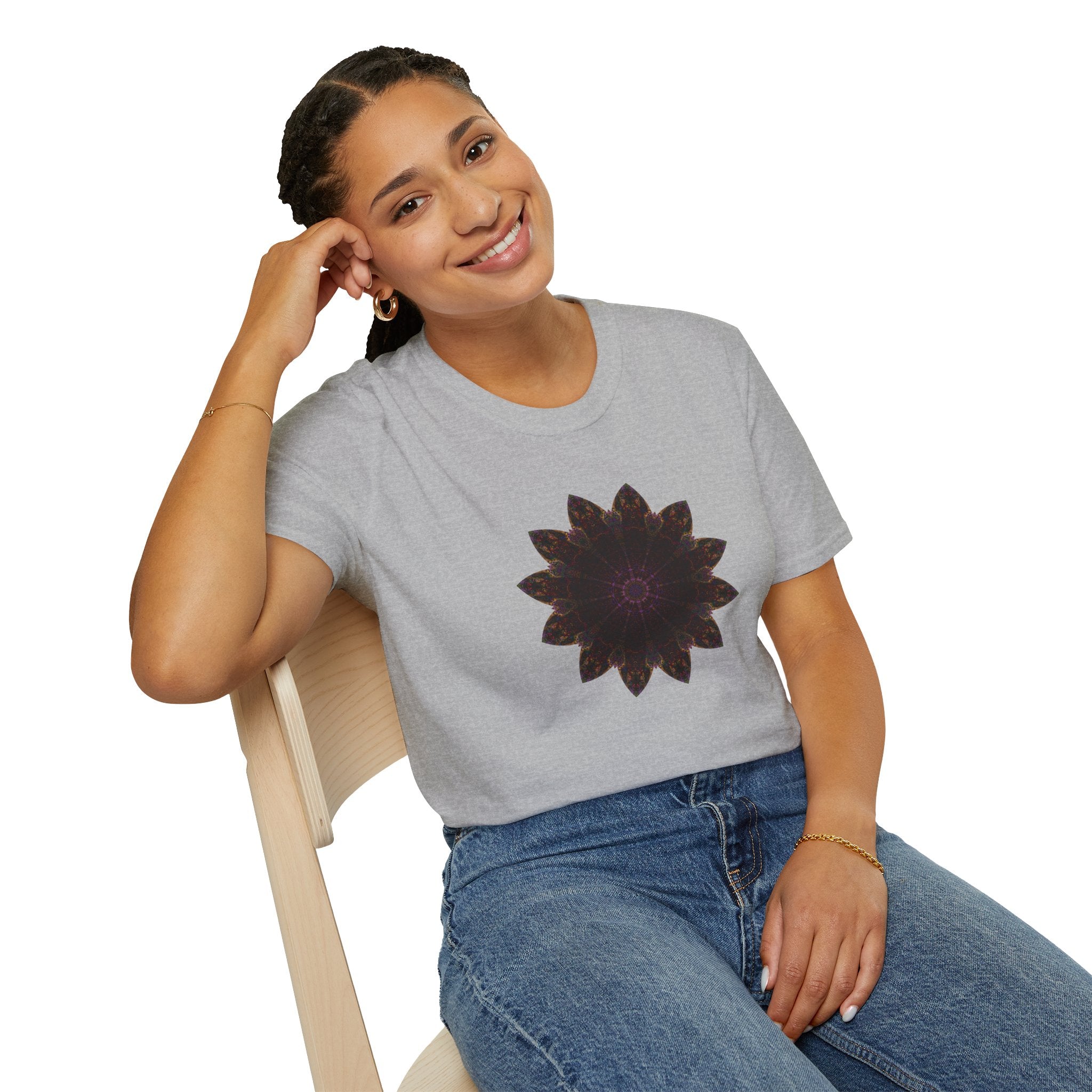 Unisex Softstyle T-Shirt - Love Light Mandalas No.12
