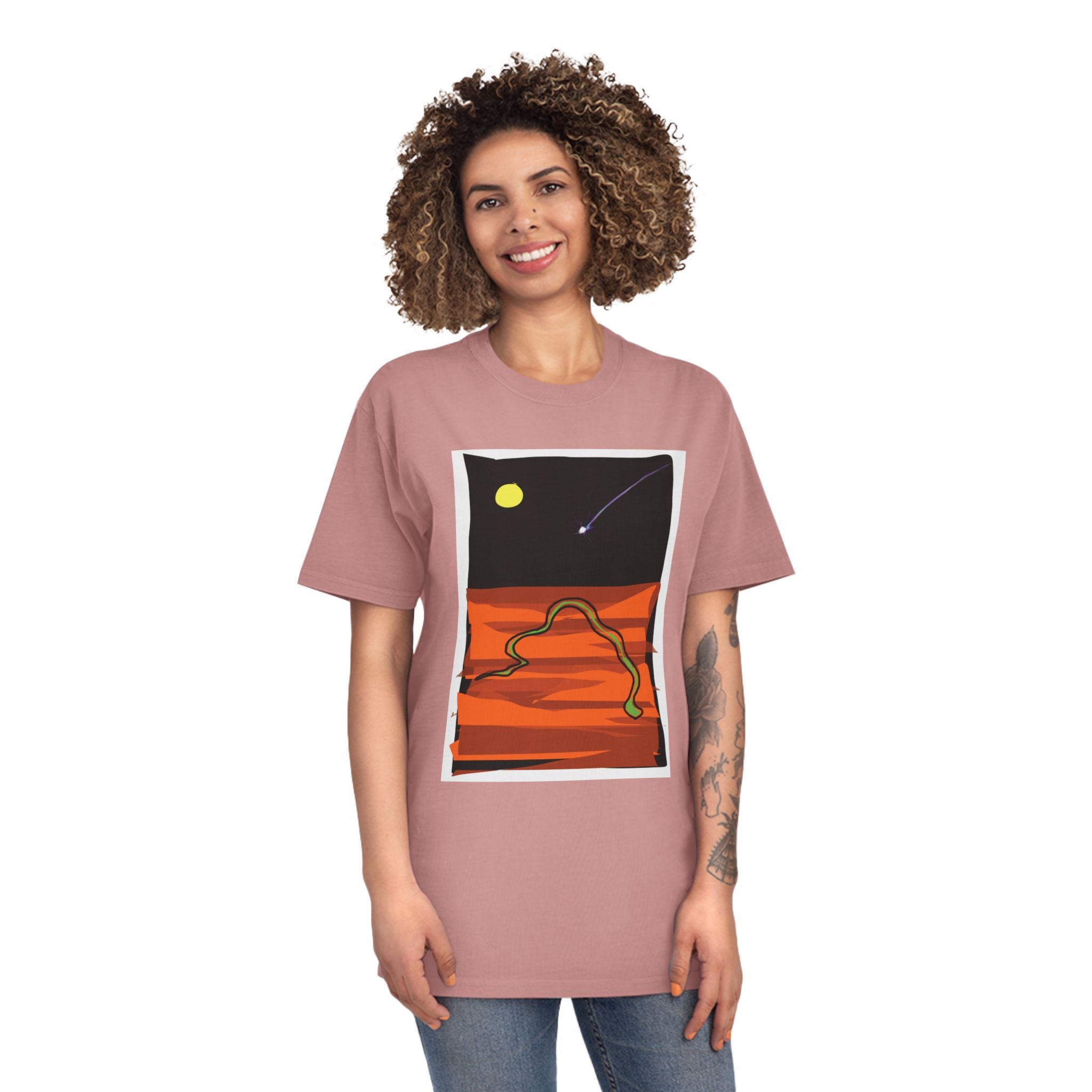 Unisex Faded Shirt -The Traveller Series (Shooting Star)