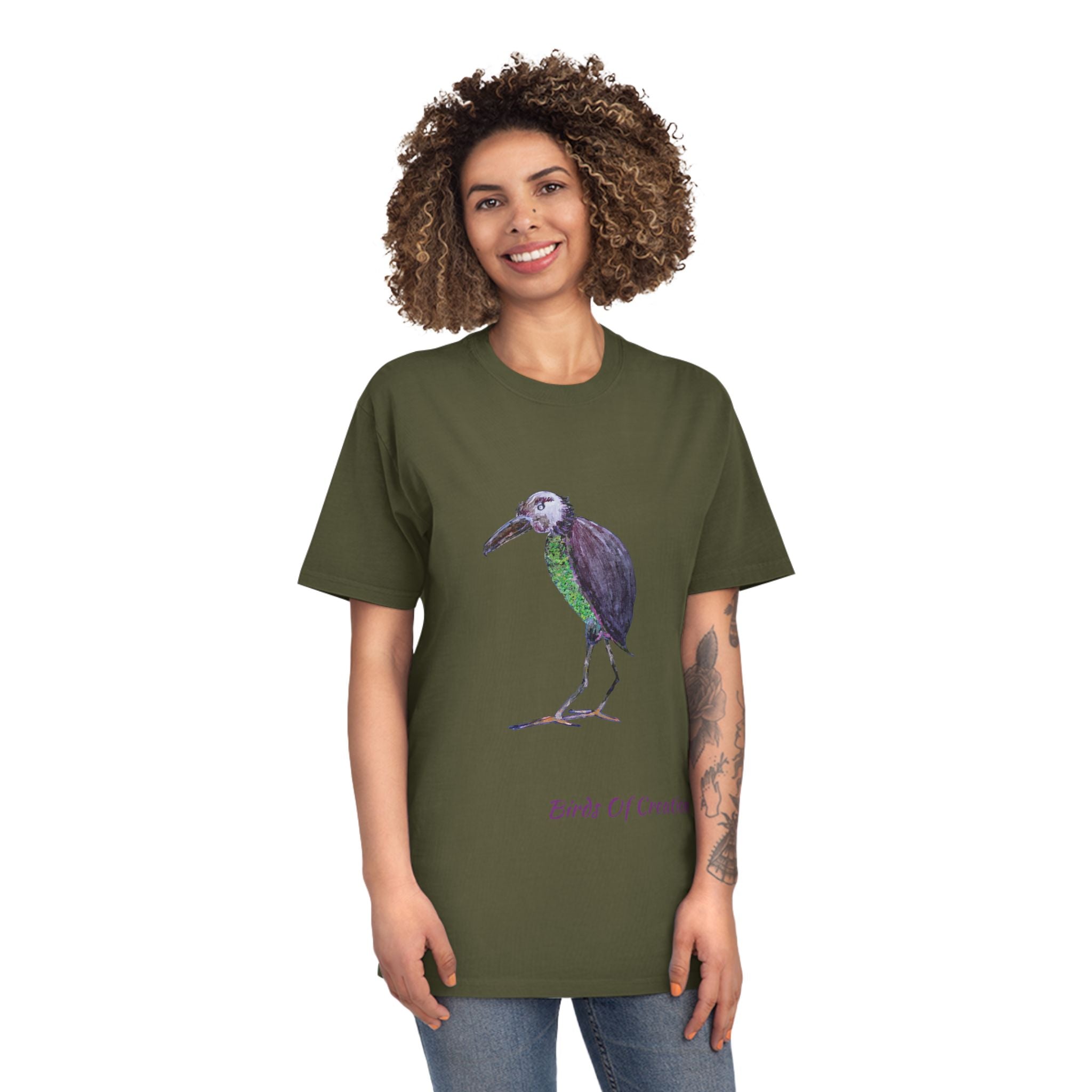 Unisex Faded Shirt - Birds Of Creation No.2