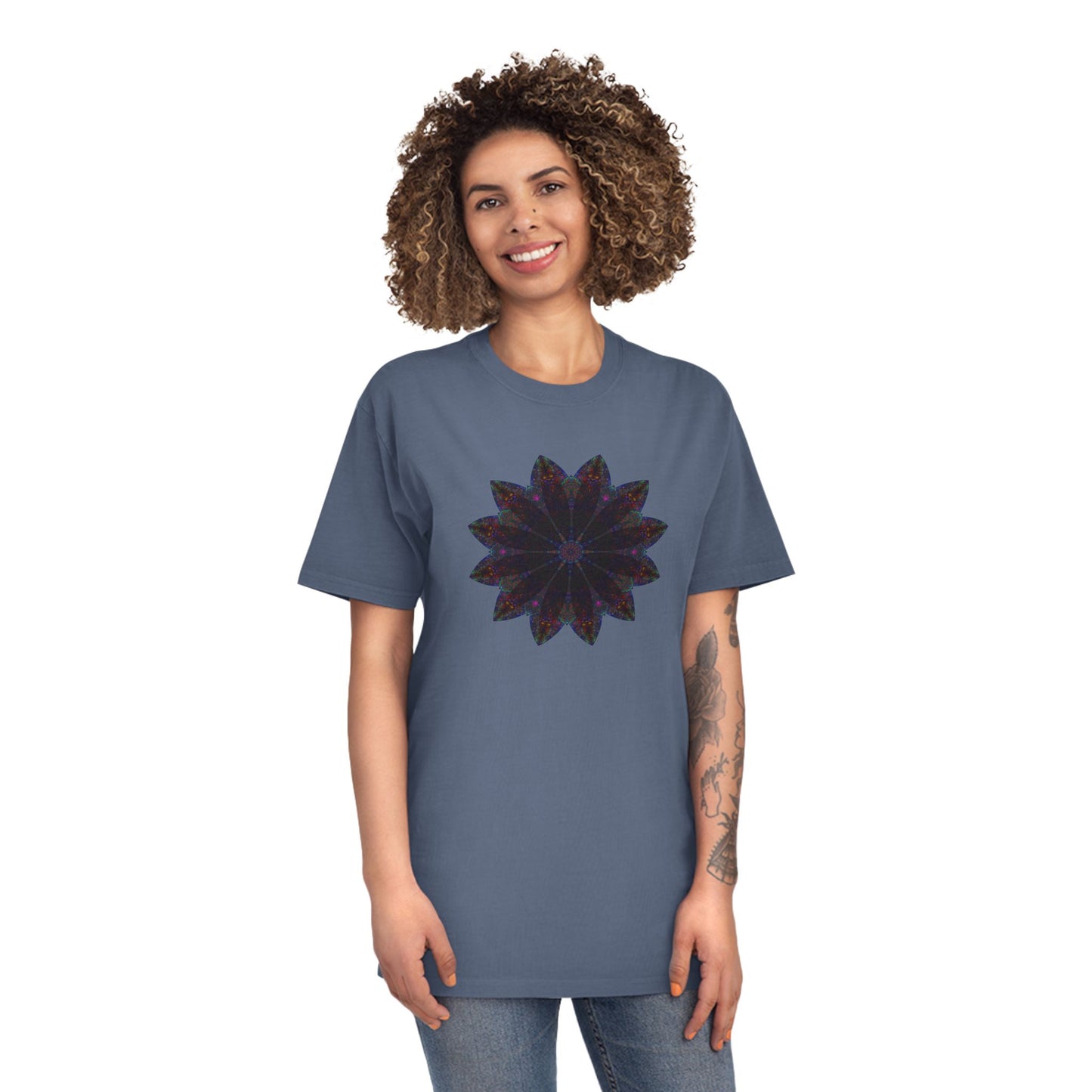 Unisex Faded Shirt - Love Light Mandalas No.25