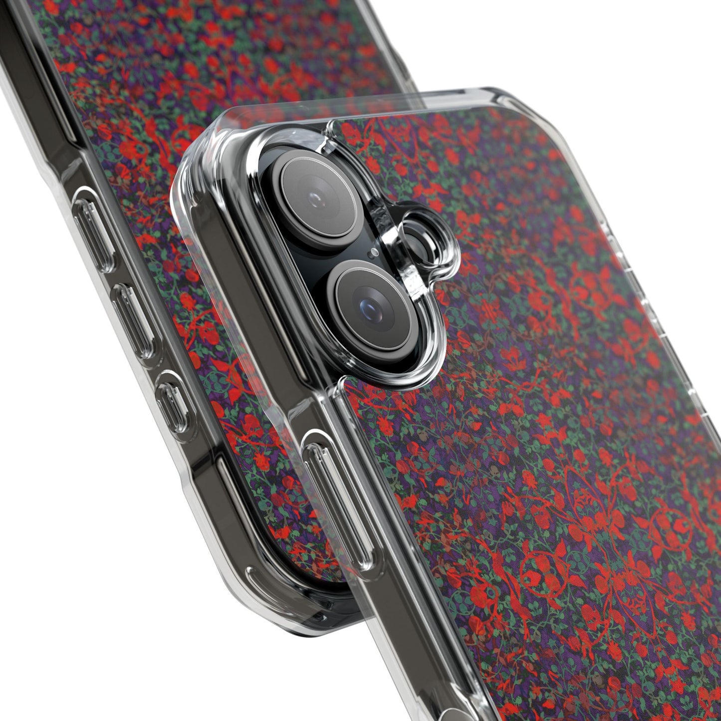 iPhone 16 Magnetic Clear Impact Case - Hidden Weave Series No.25