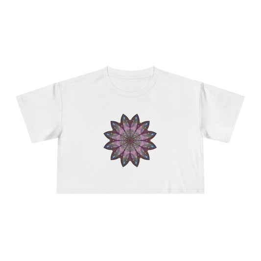 Women's Cropped Tee - Love Light Mandalas No.19