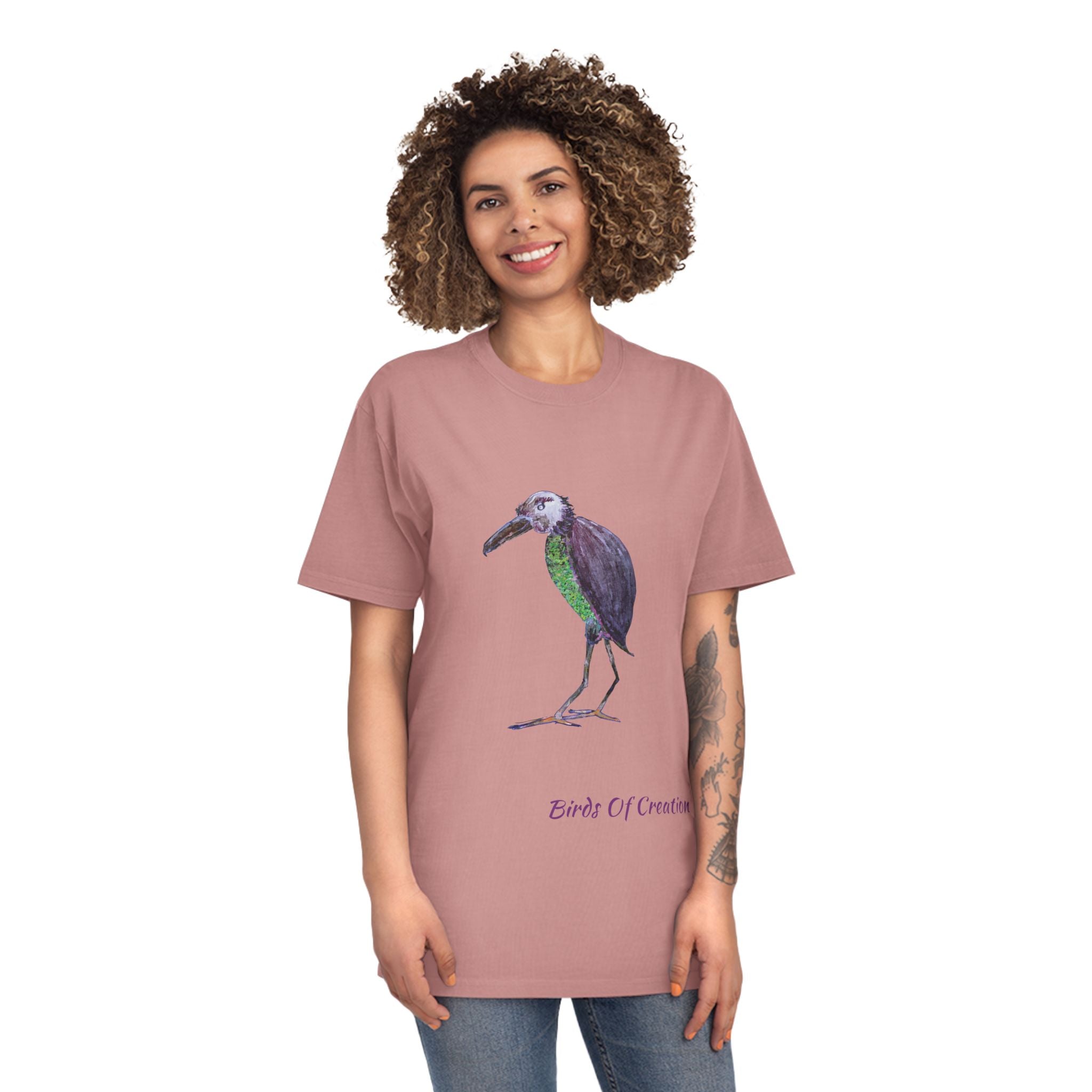 Unisex Faded Shirt - Birds Of Creation No.2