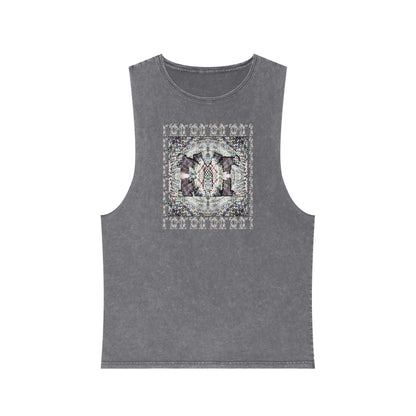 Unisex Stonewash Tank Top - DMT Scribe No.8
