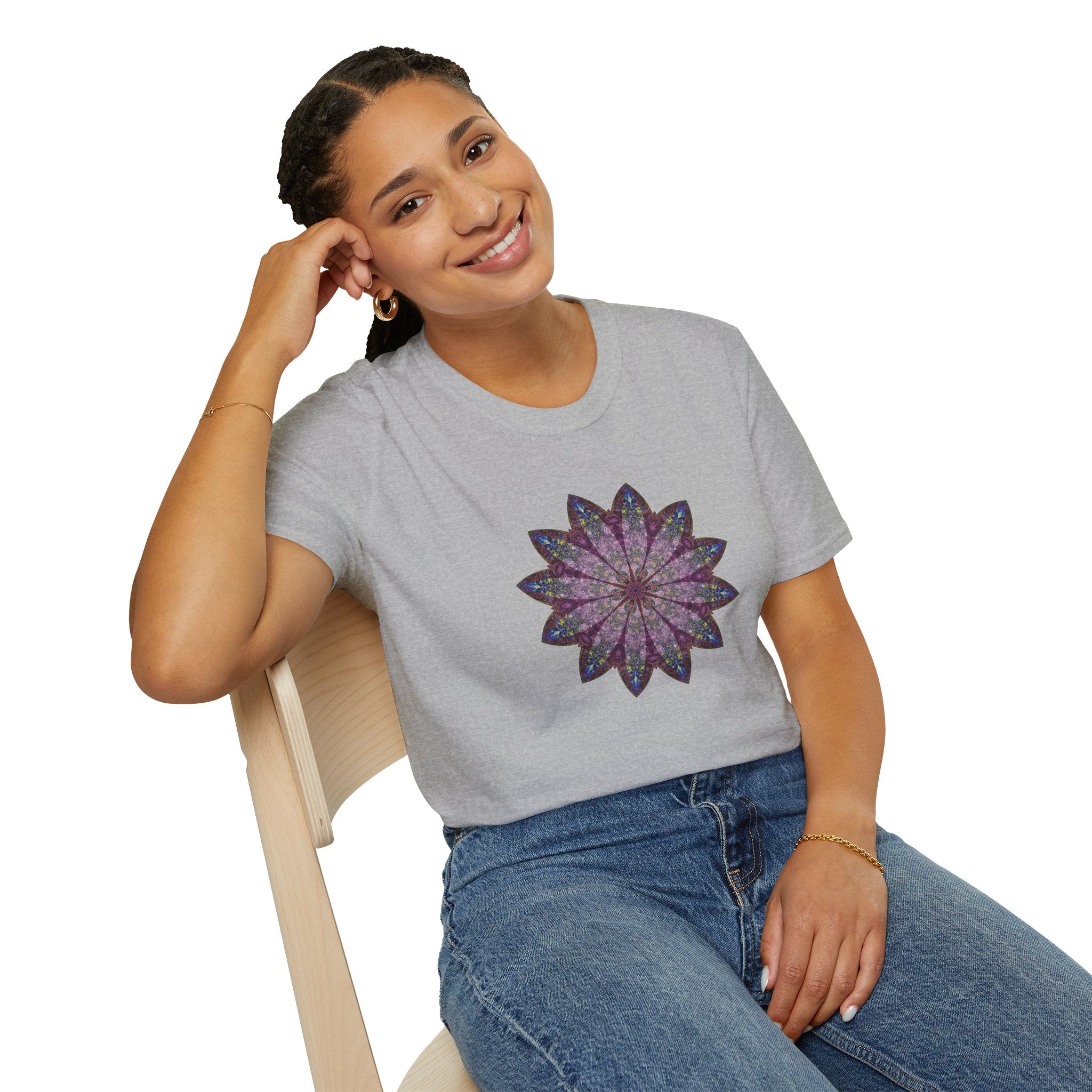 Unisex Softstyle T-Shirt - Love Light Mandalas No.17