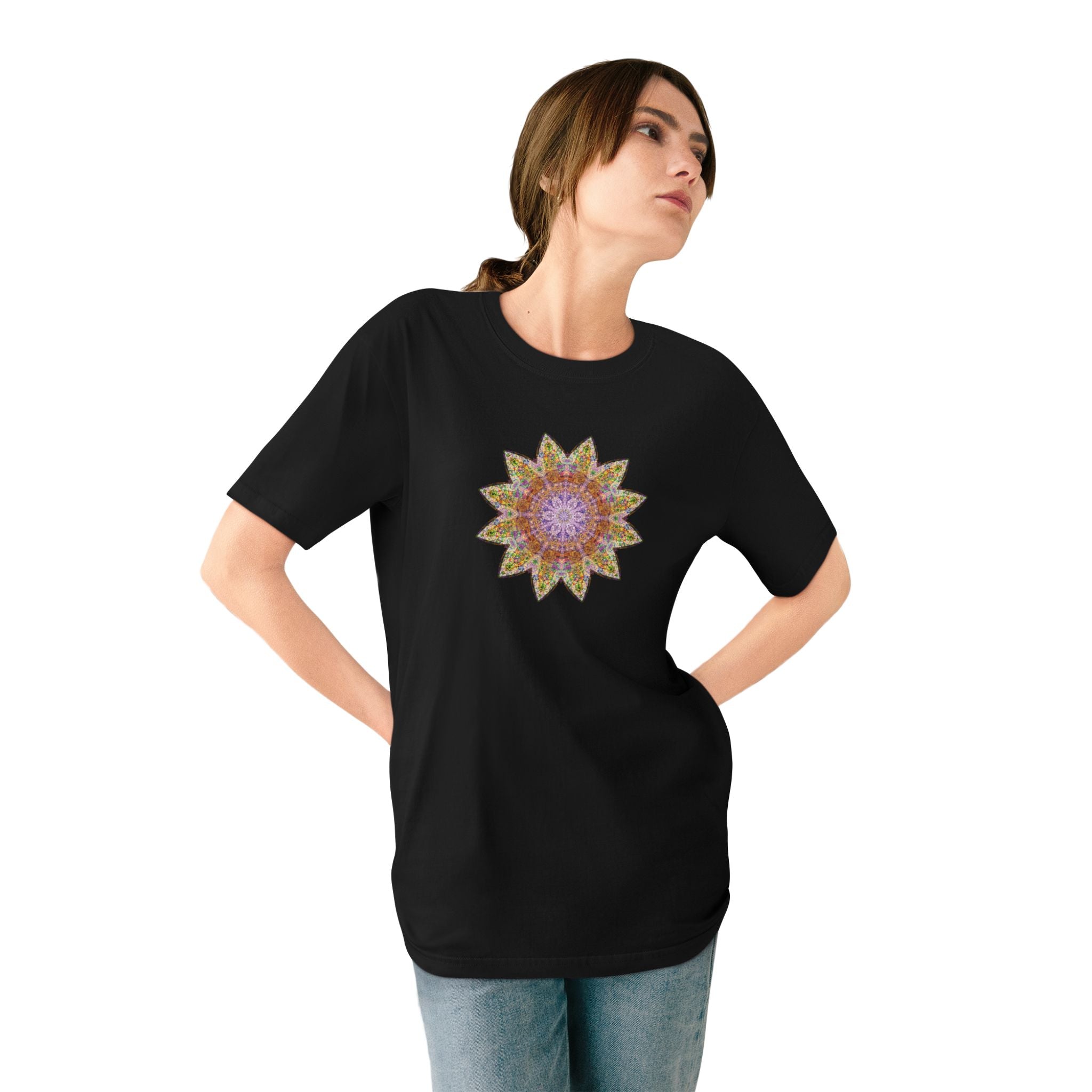 Organic Staple T-shirt - Love Light Mandalas No.14